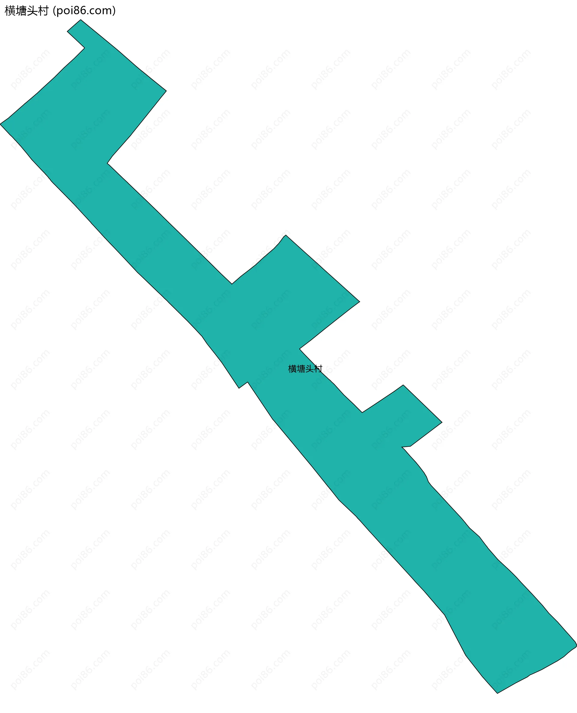 横塘头村边界地图