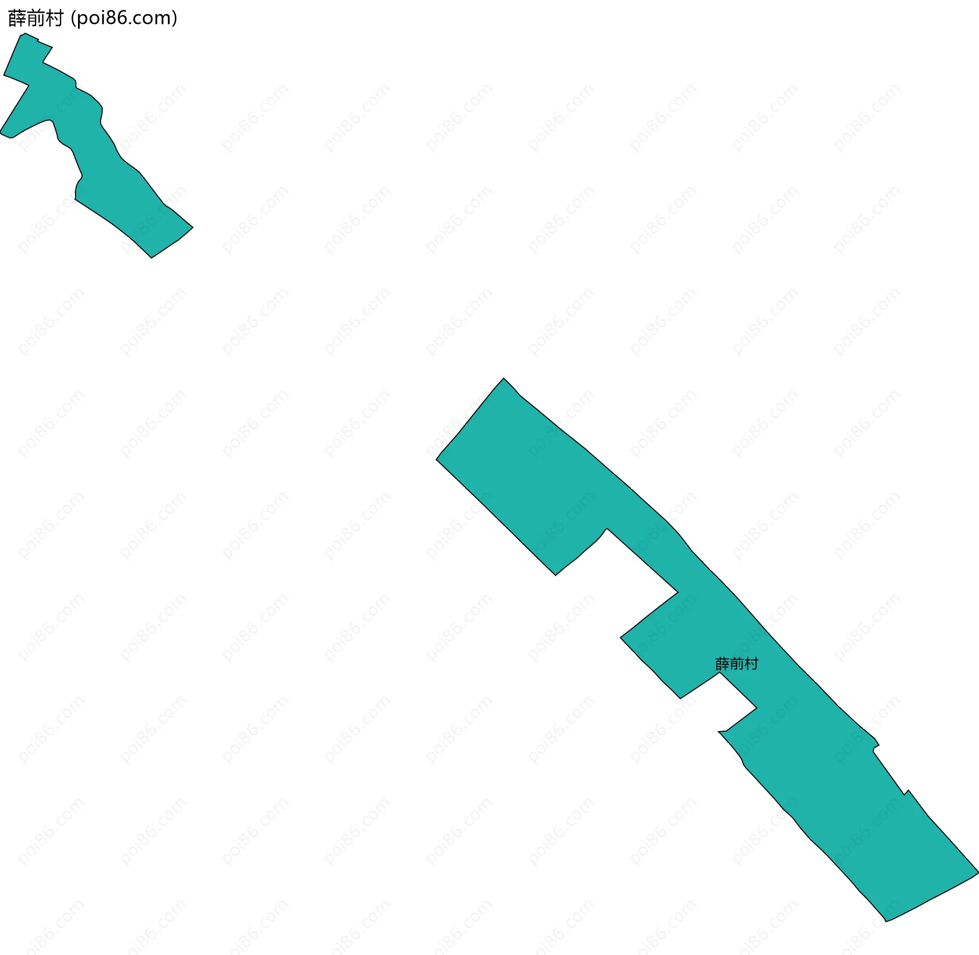 薛前村边界地图