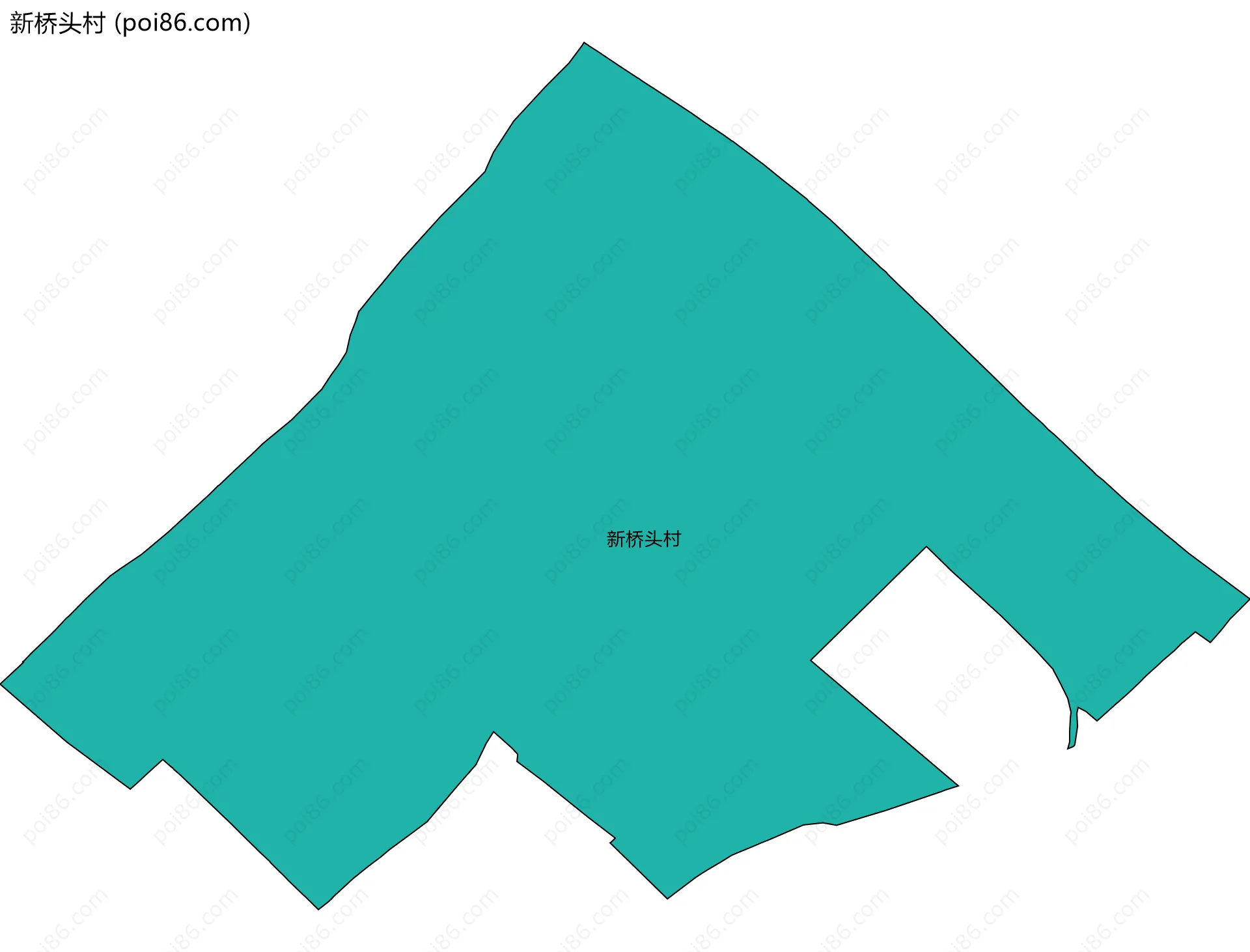 新桥头村边界地图