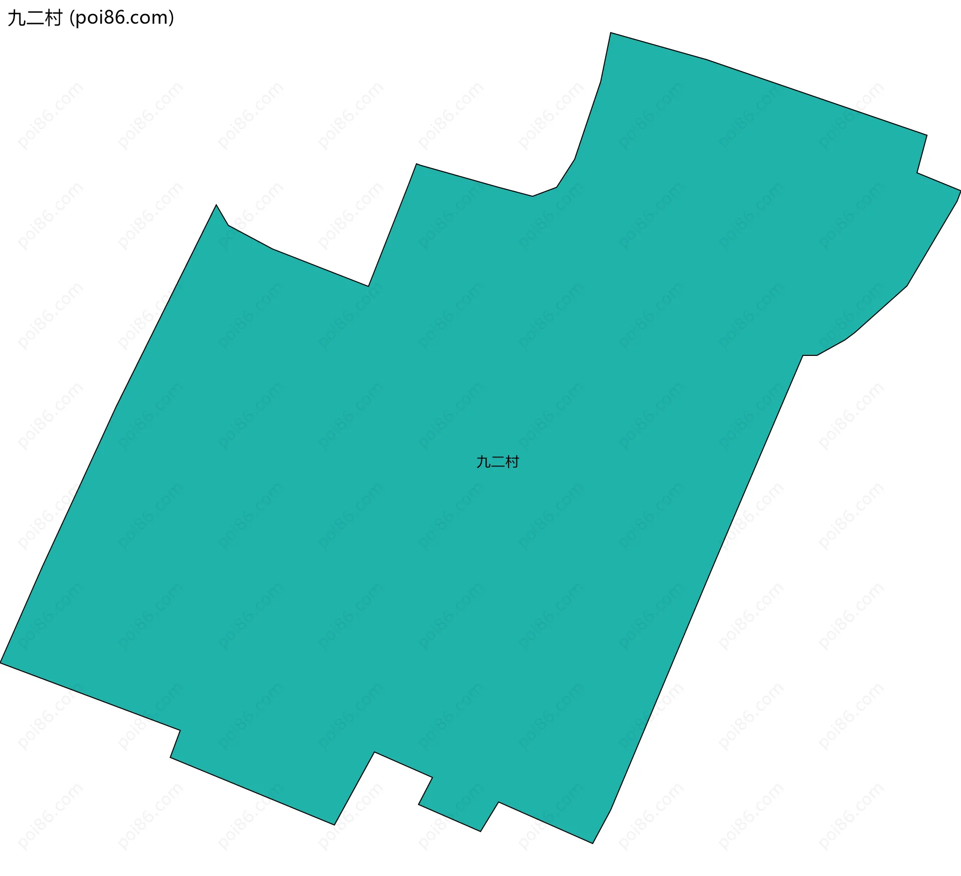 九二村边界地图
