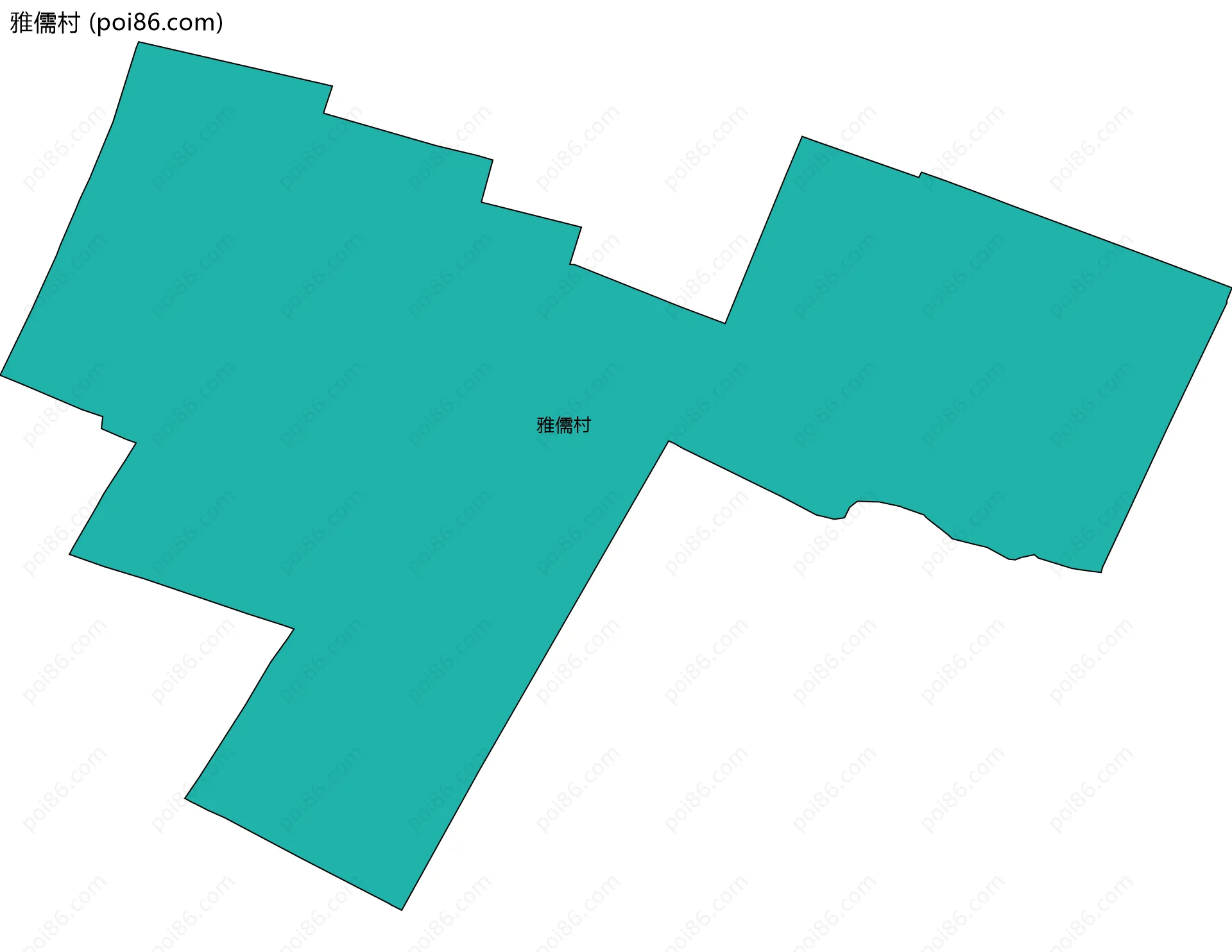 雅儒村边界地图