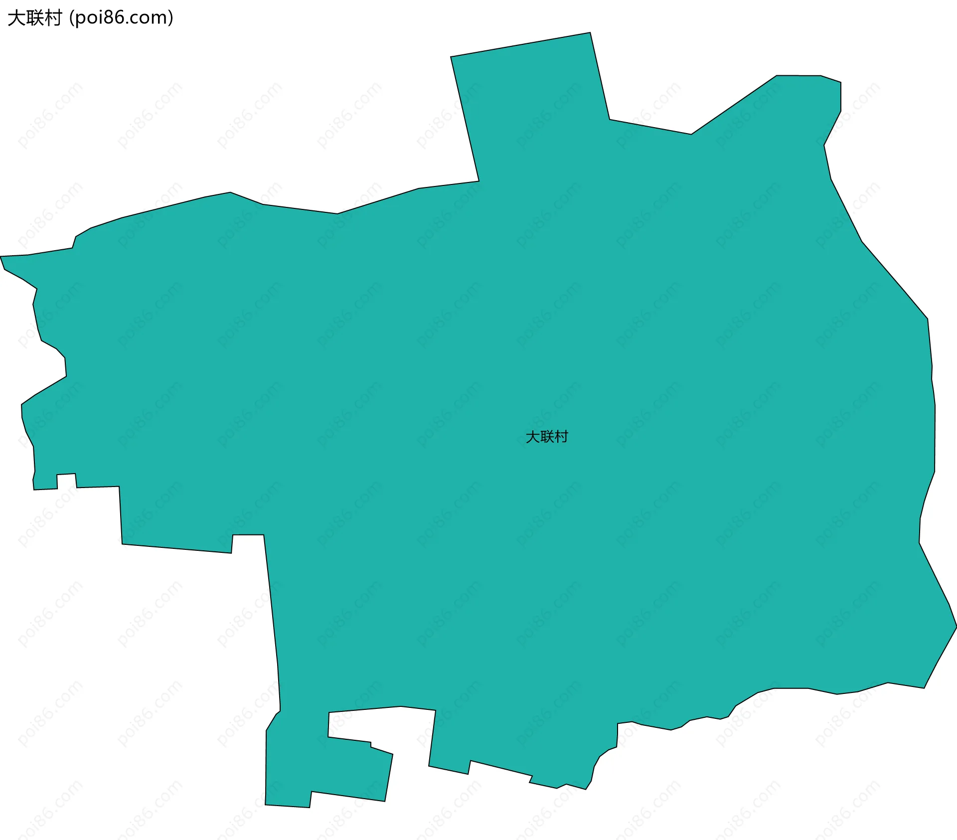 大联村边界地图