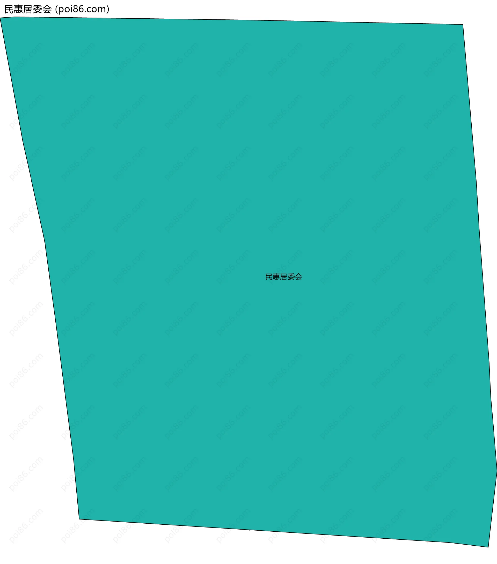 民惠居委会边界地图