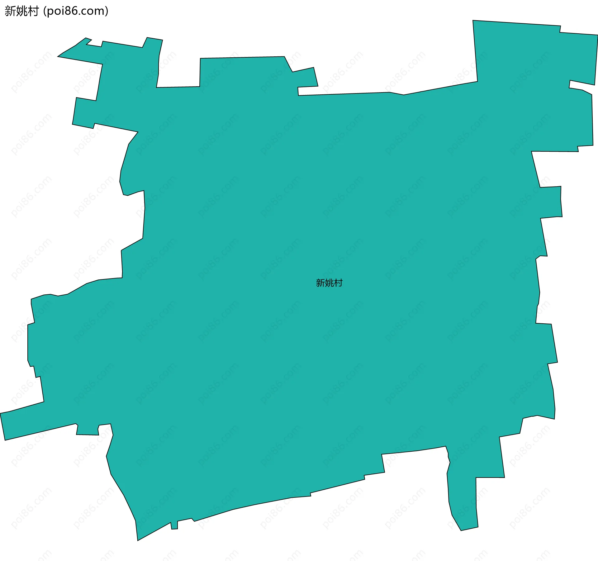 新姚村边界地图