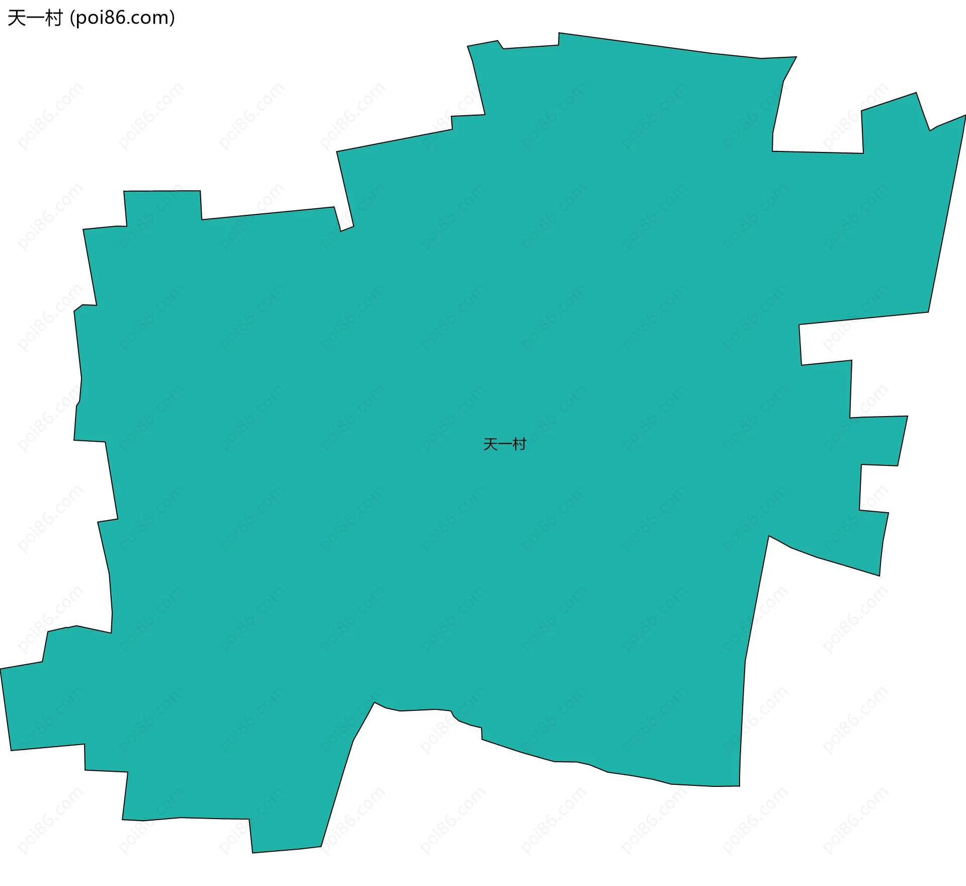 天一村边界地图