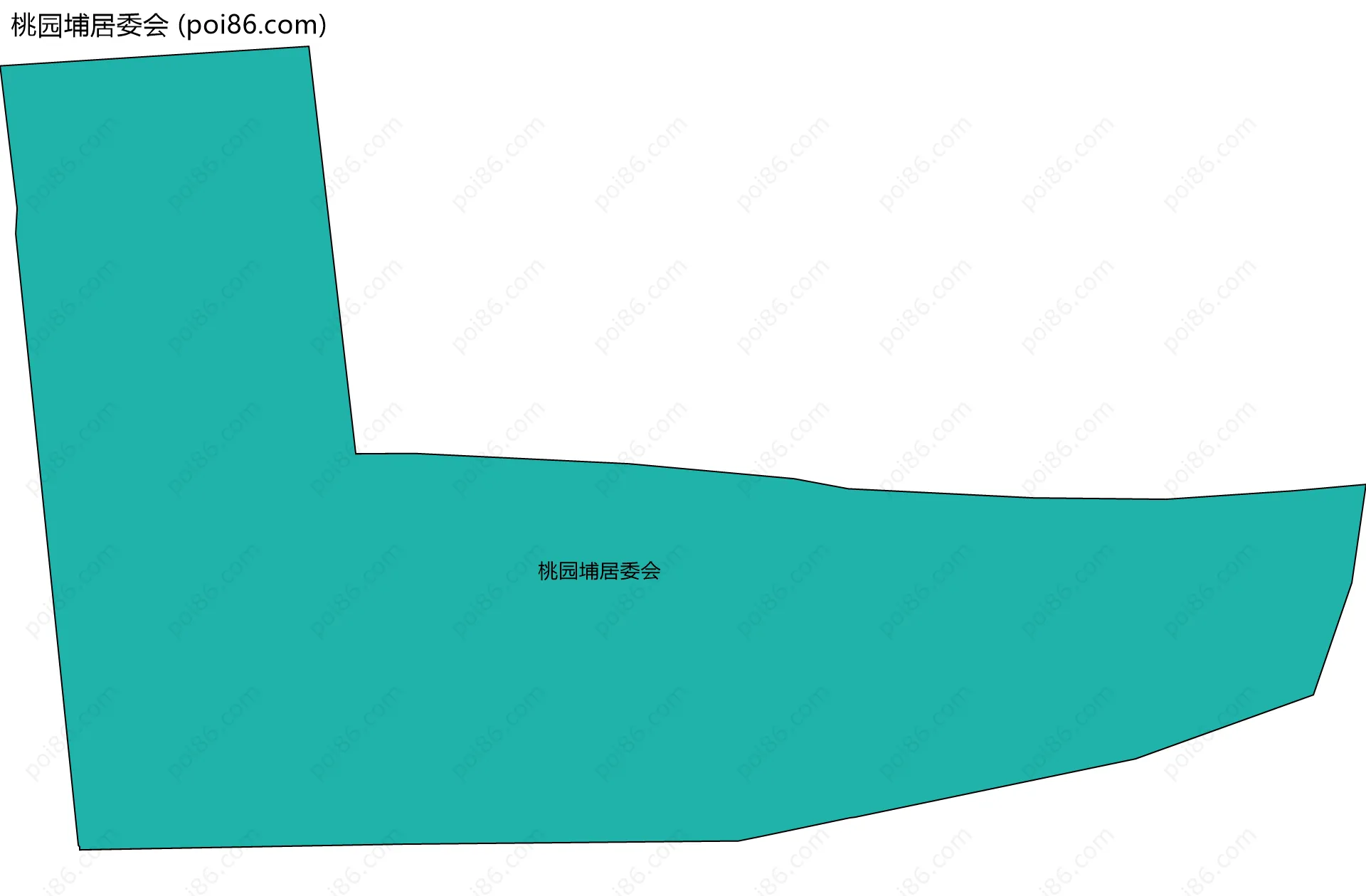 桃园埔居委会边界地图