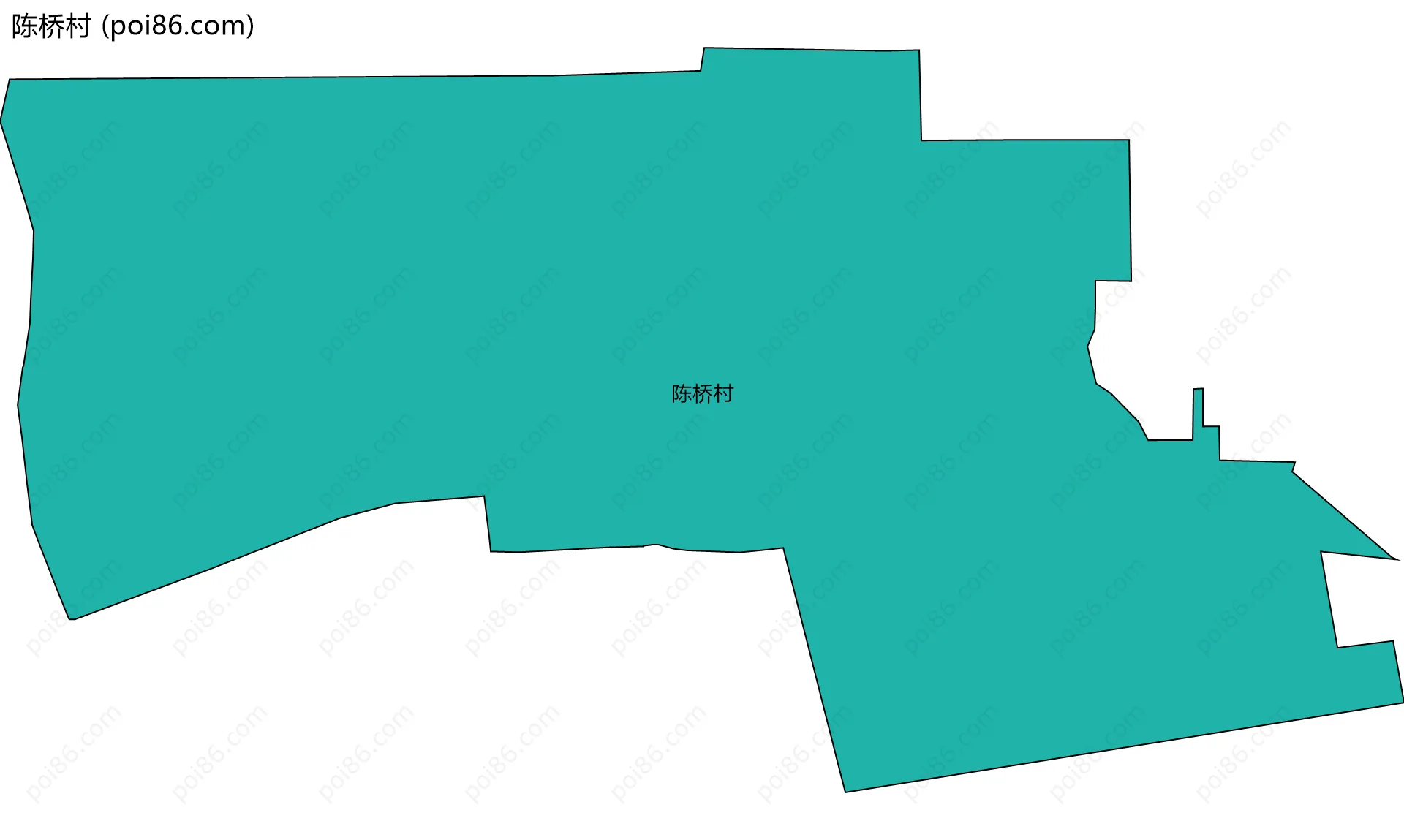 陈桥村边界地图