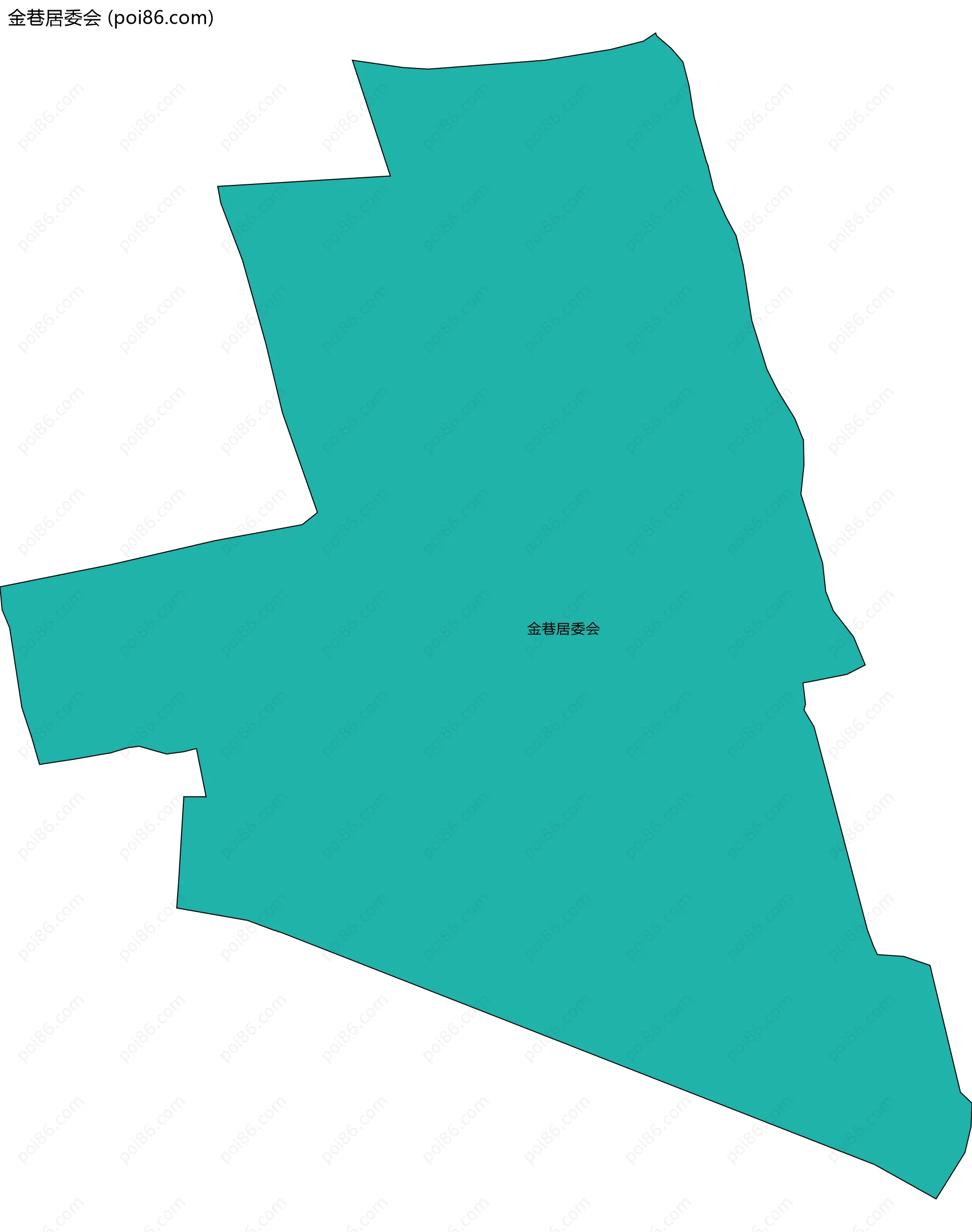 金巷居委会边界地图