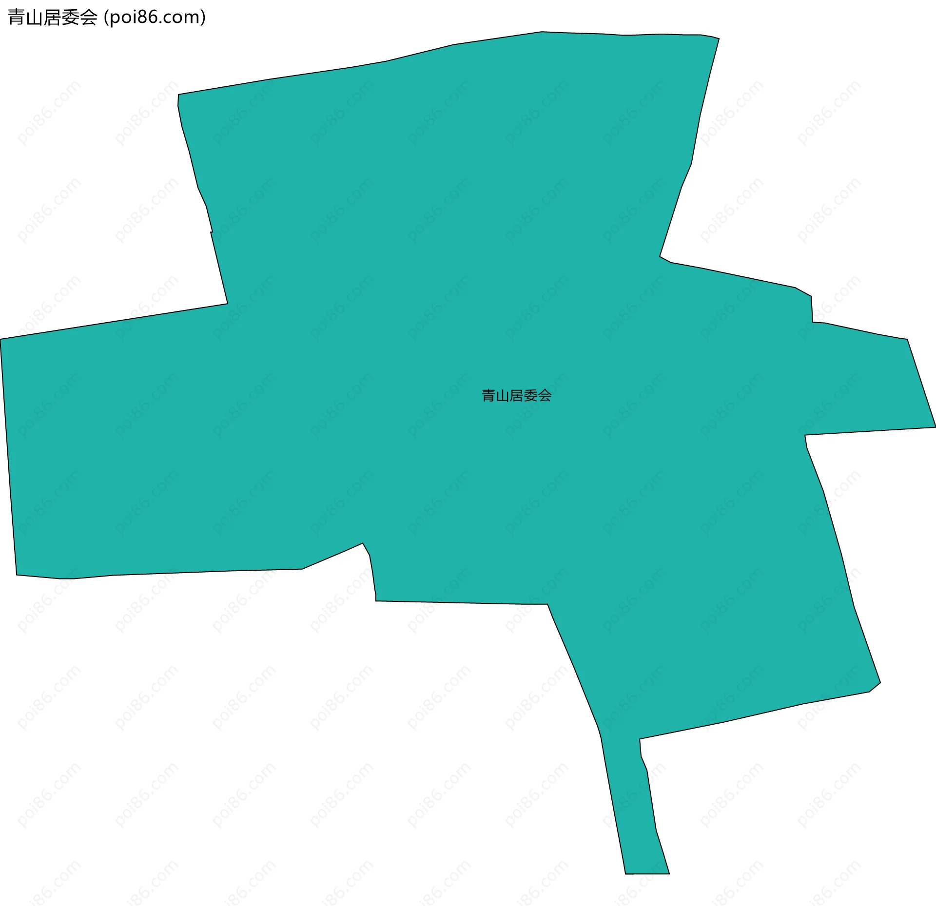 青山居委会边界地图
