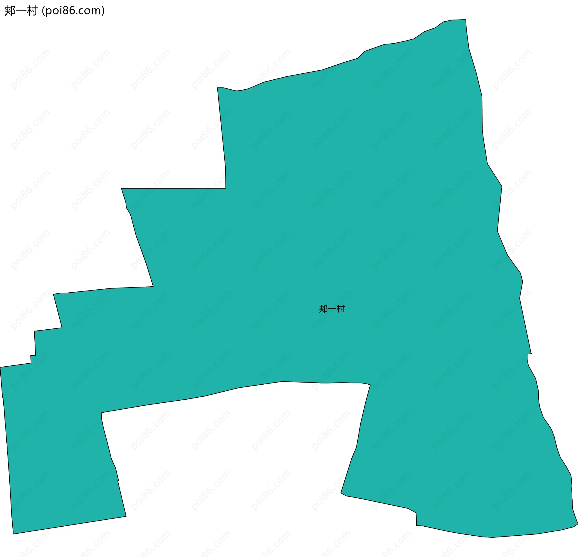 郏一村边界地图
