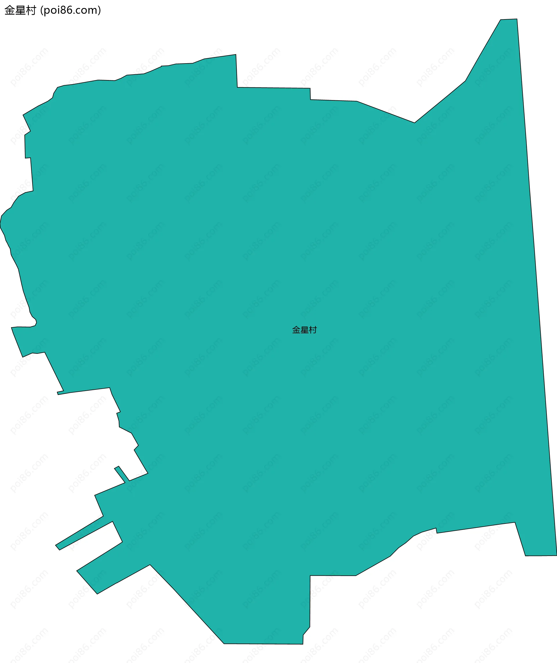 金星村边界地图