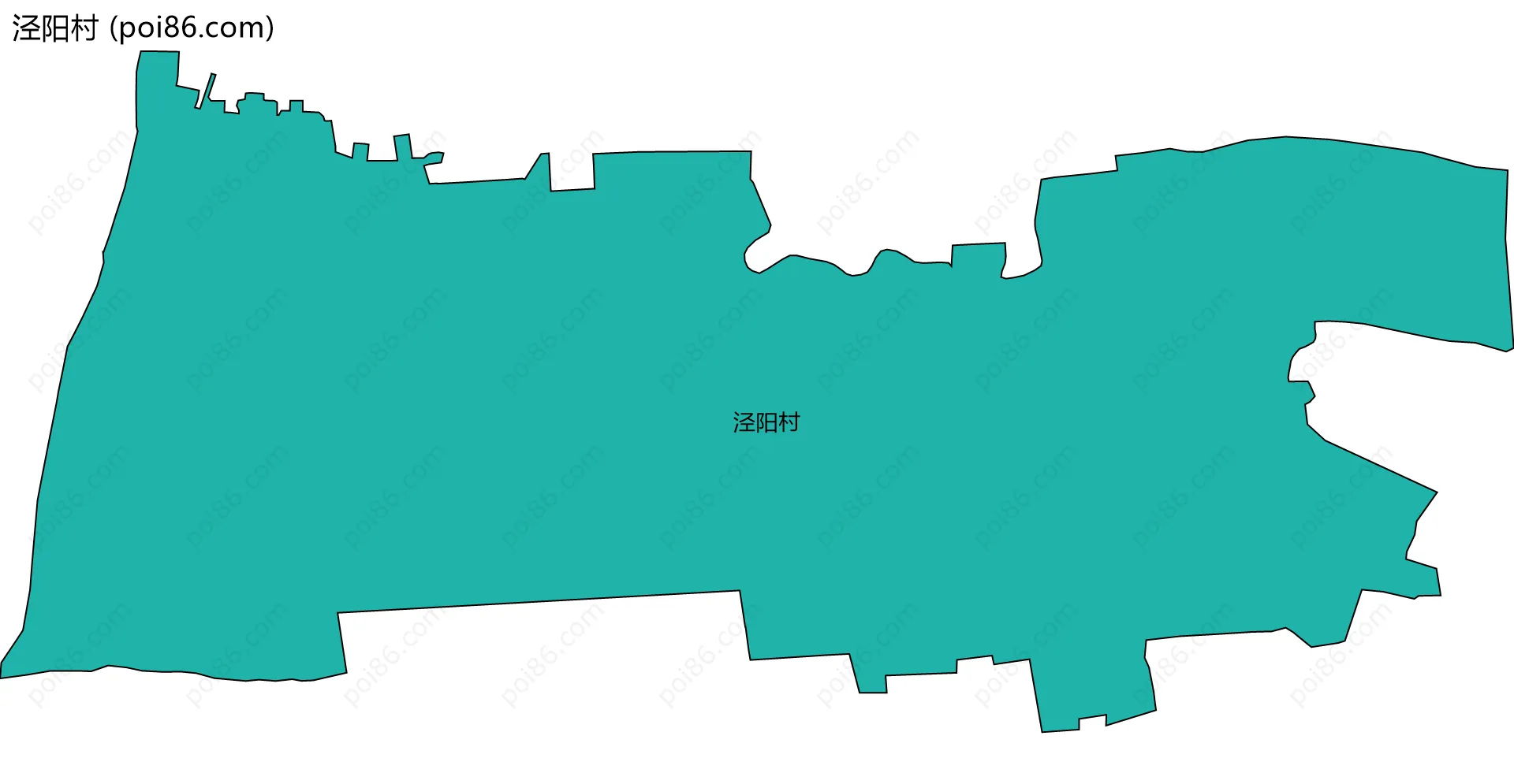 泾阳村边界地图