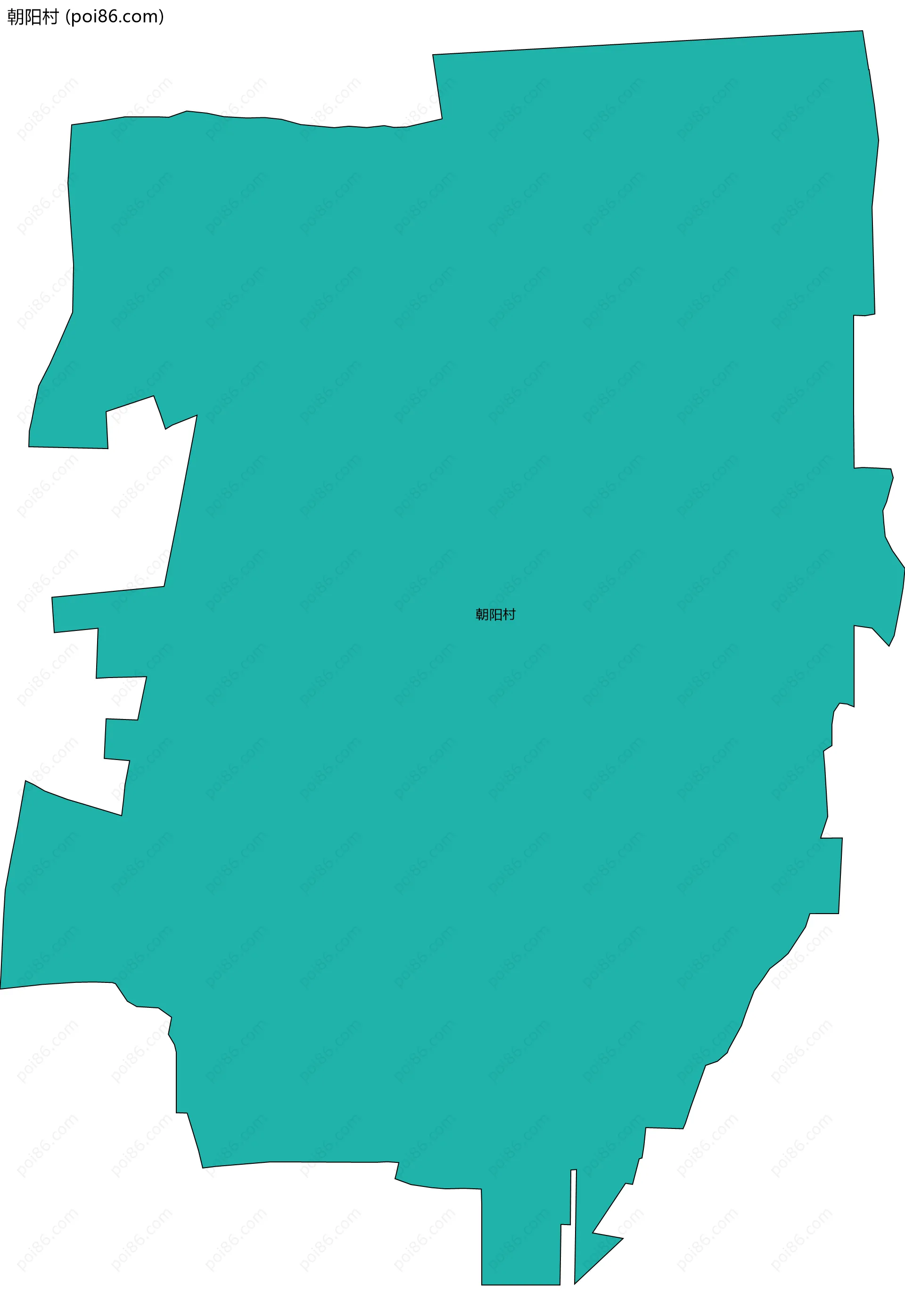 朝阳村边界地图