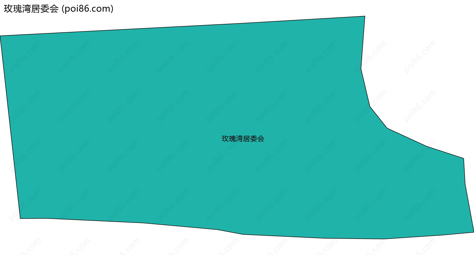 玫瑰湾居委会边界地图