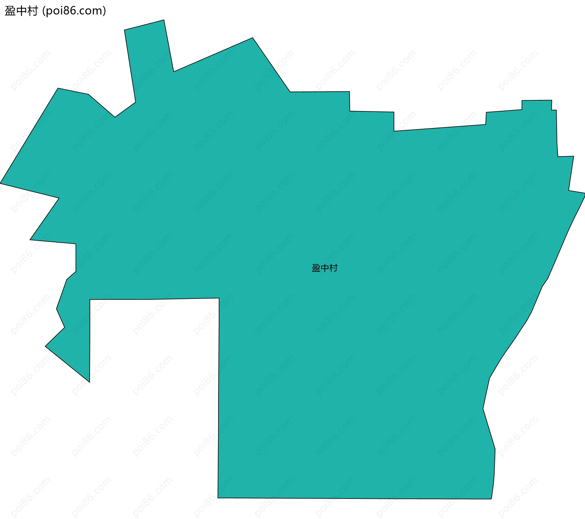 盈中村边界地图