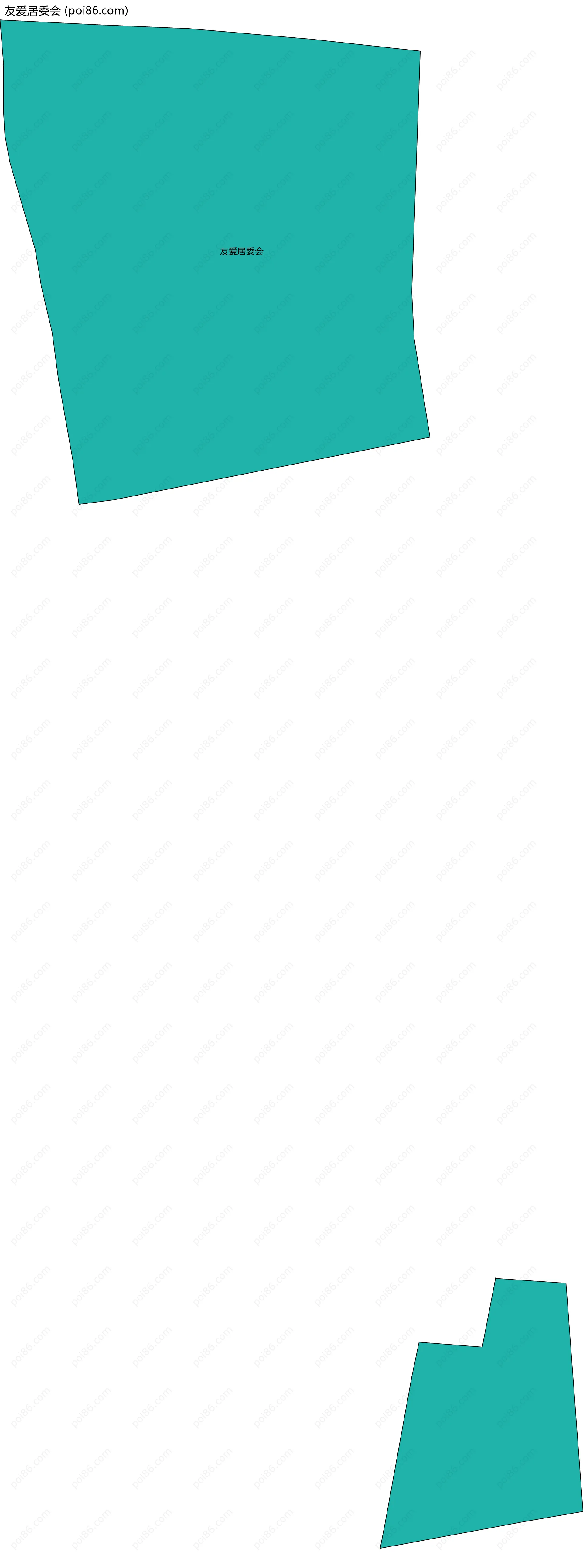 友爱居委会边界地图