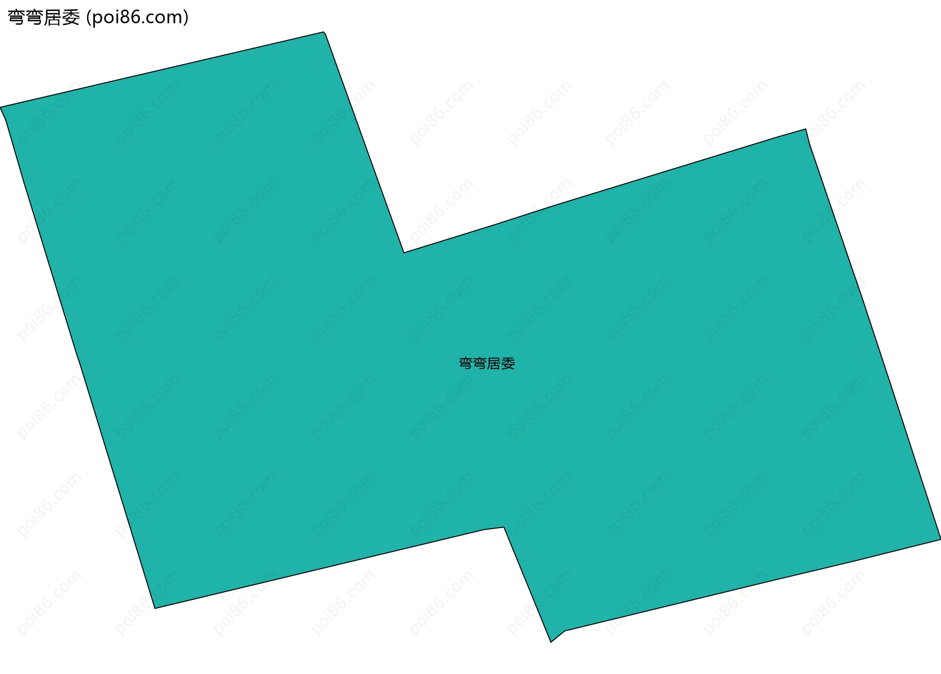 弯弯居委边界地图