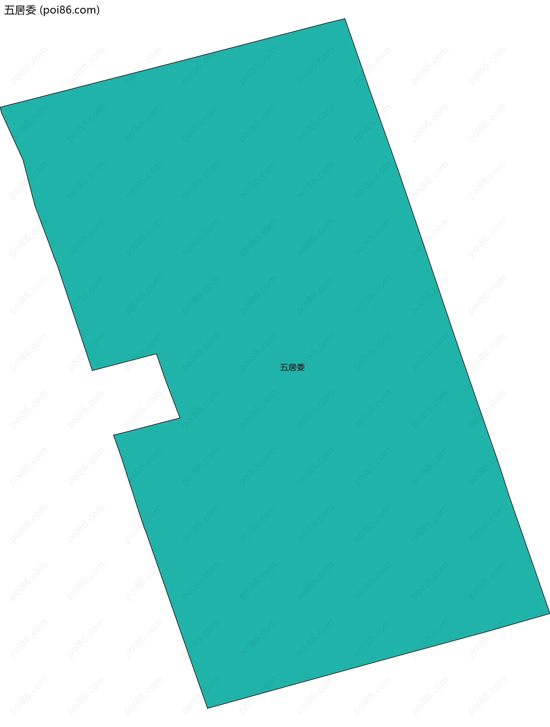 五居委边界地图