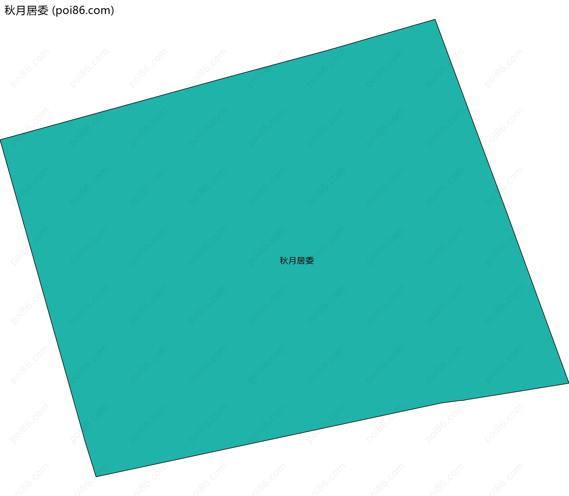 秋月居委边界地图