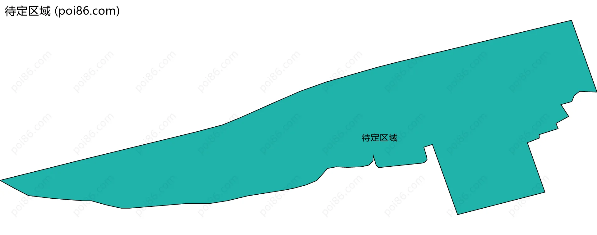 待定区域边界地图