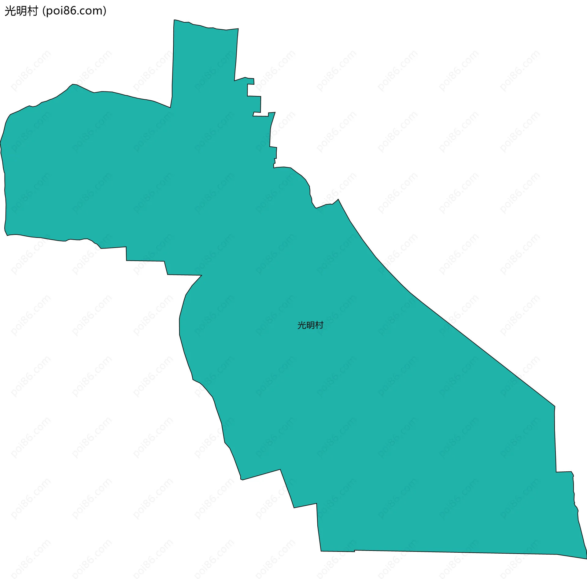光明村边界地图