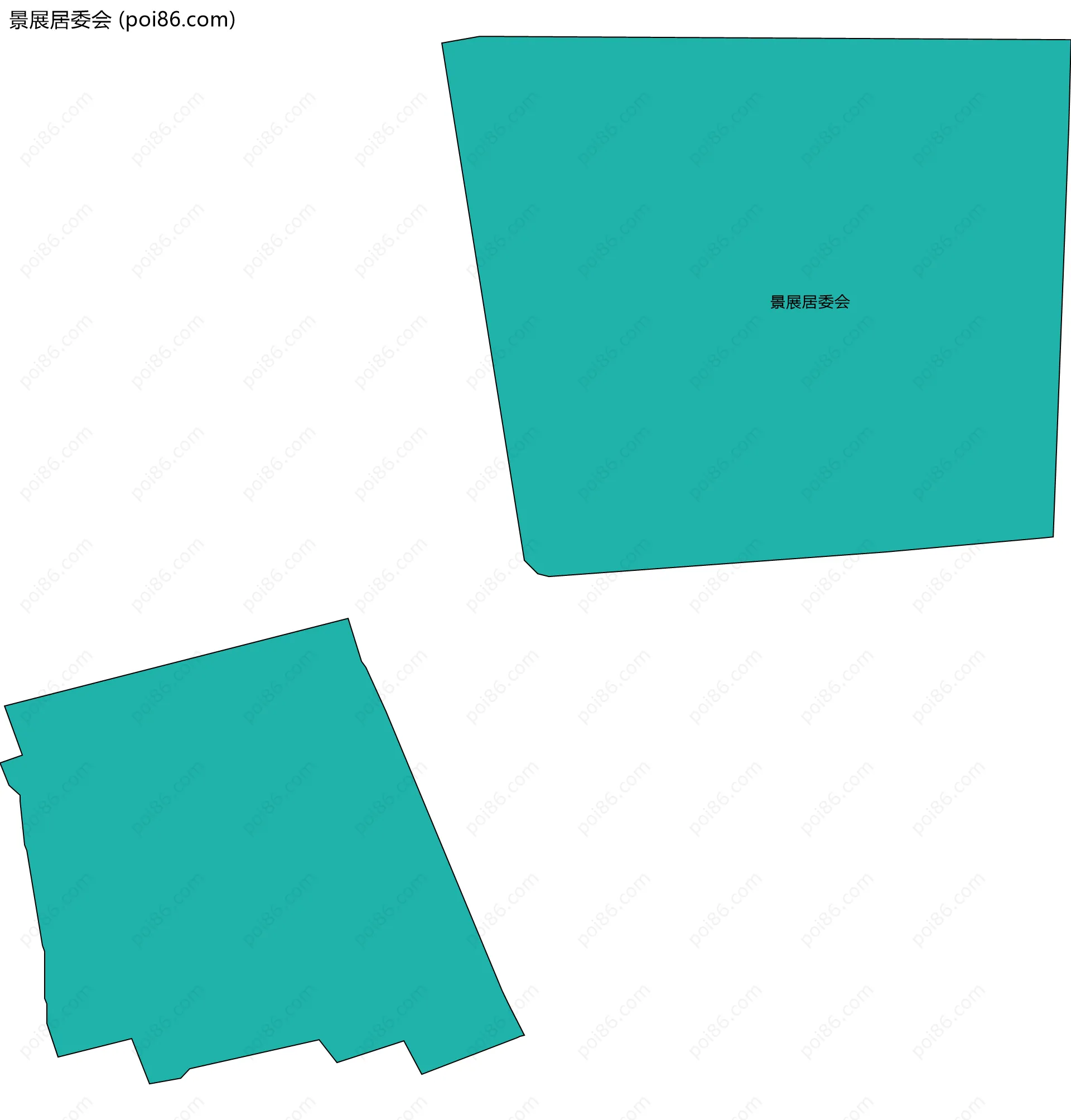 景展居委会边界地图