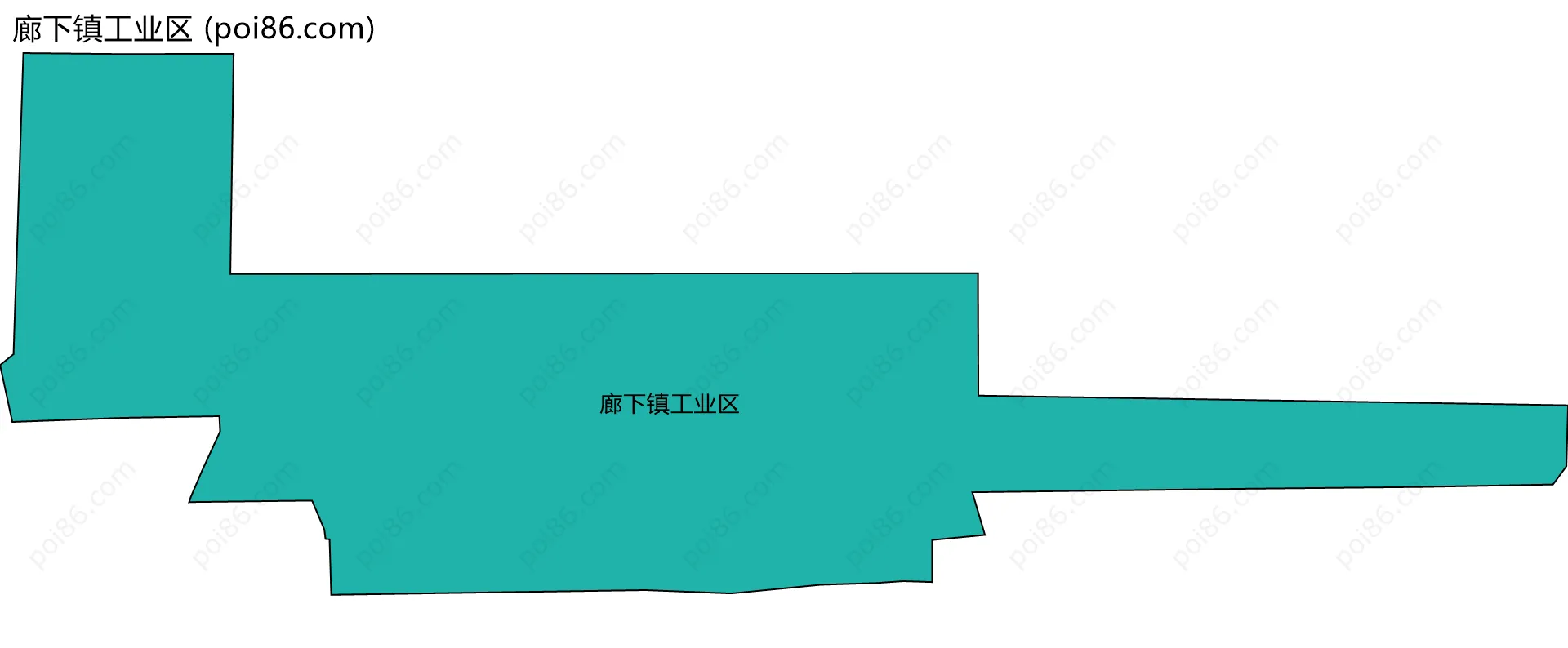 廊下镇工业区边界地图