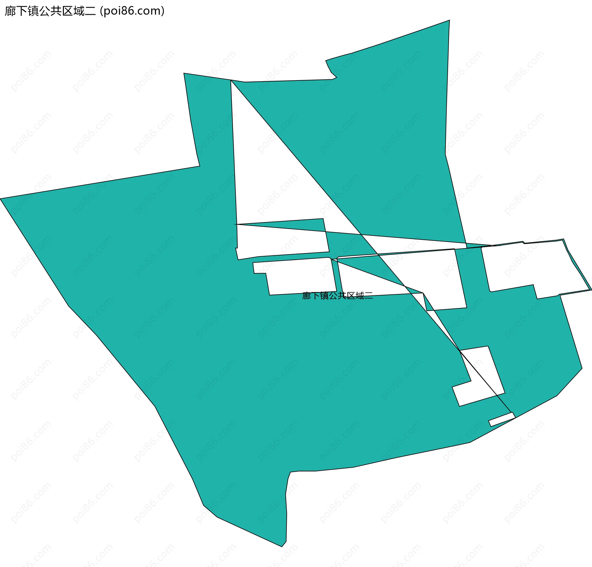 廊下镇公共区域二边界地图