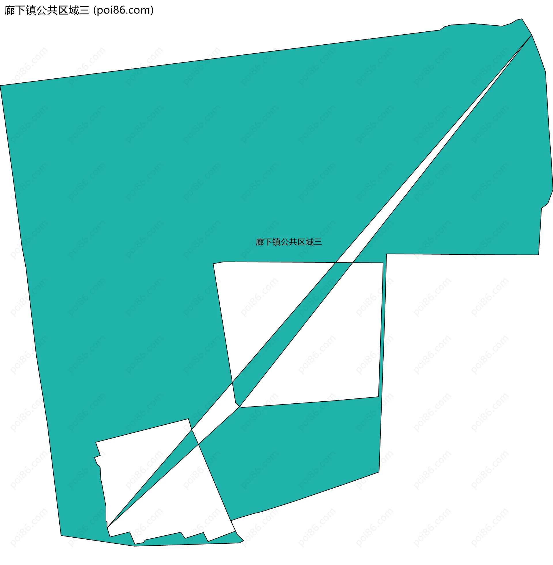 廊下镇公共区域三边界地图