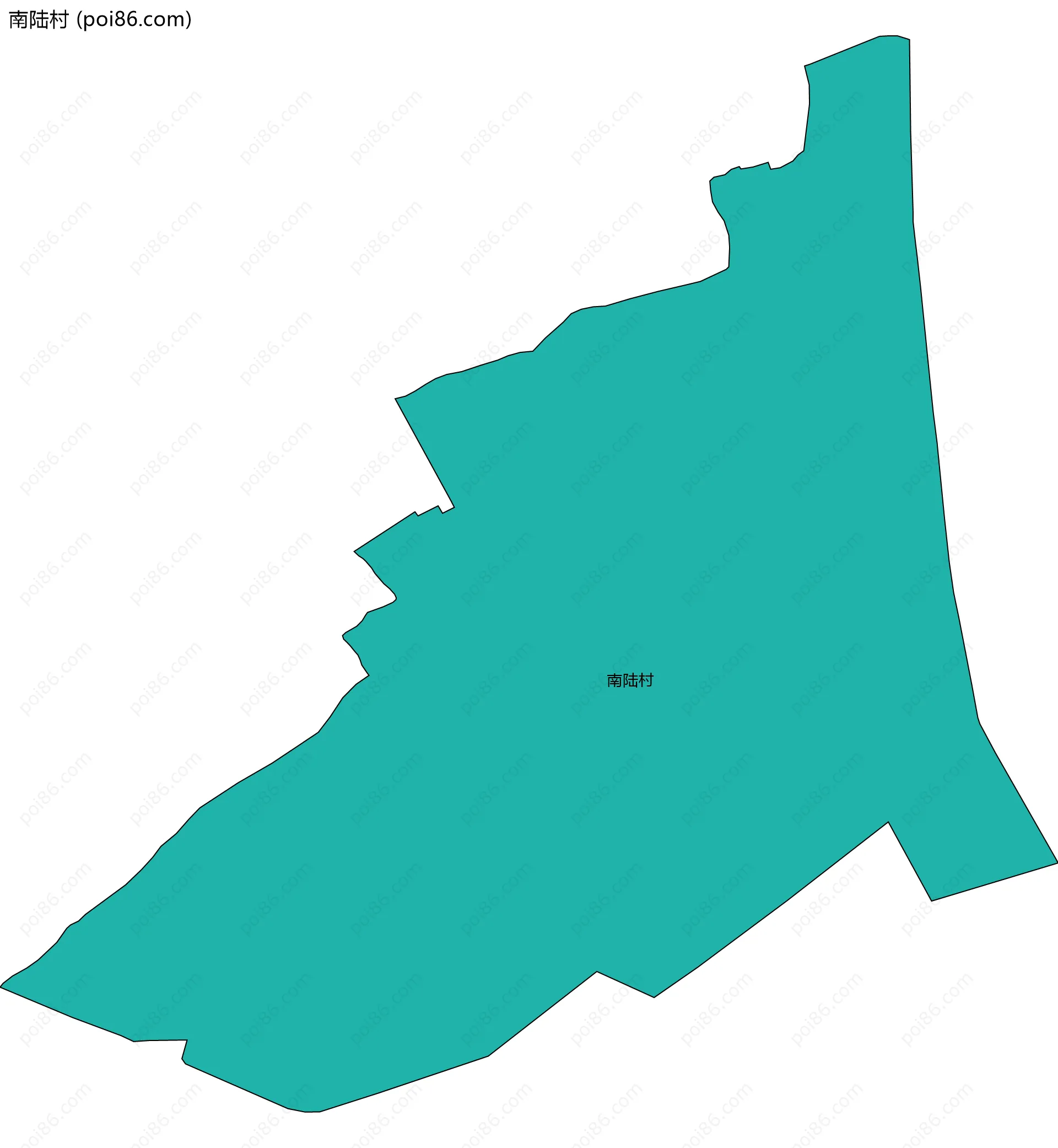 南陆村边界地图