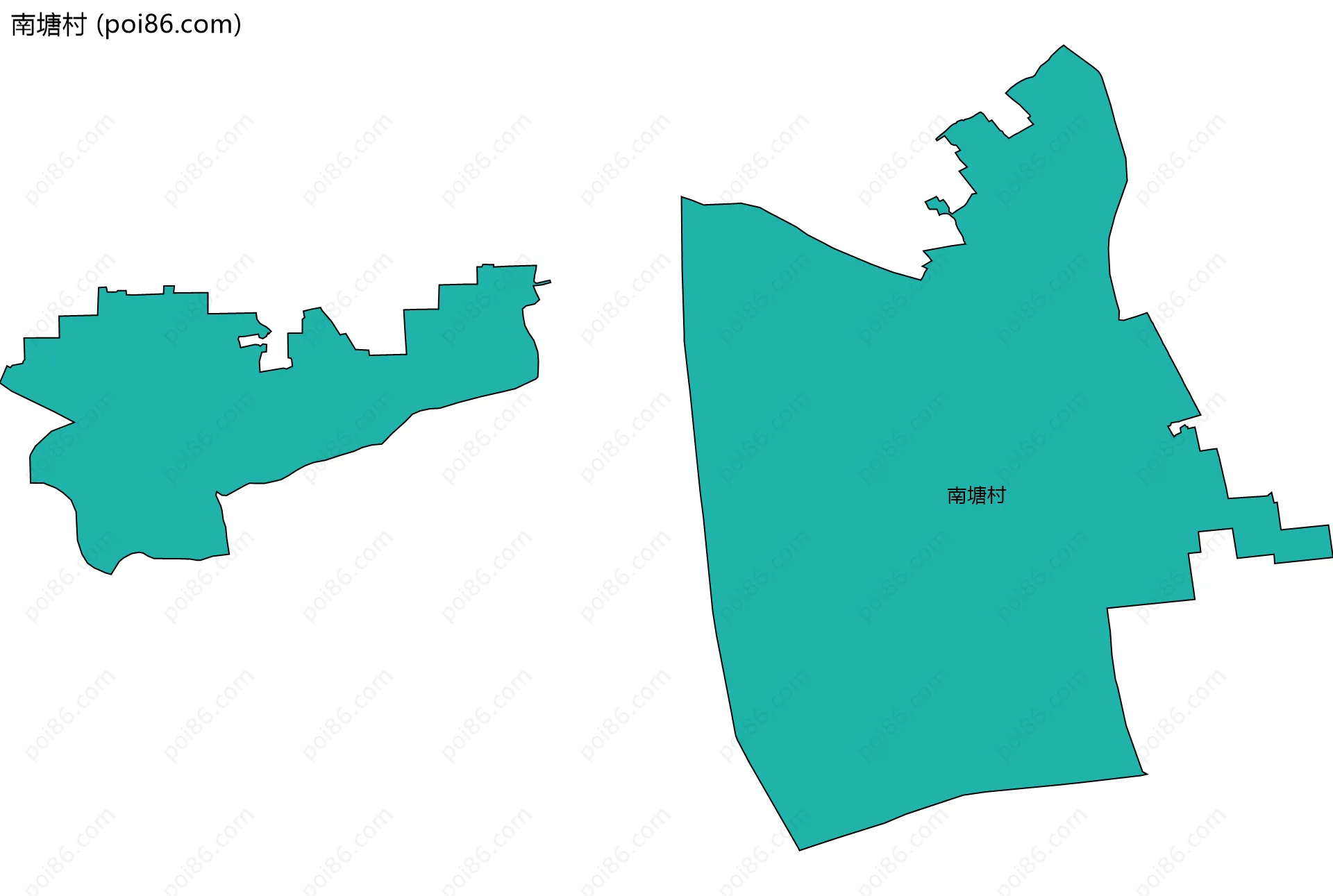 南塘村边界地图