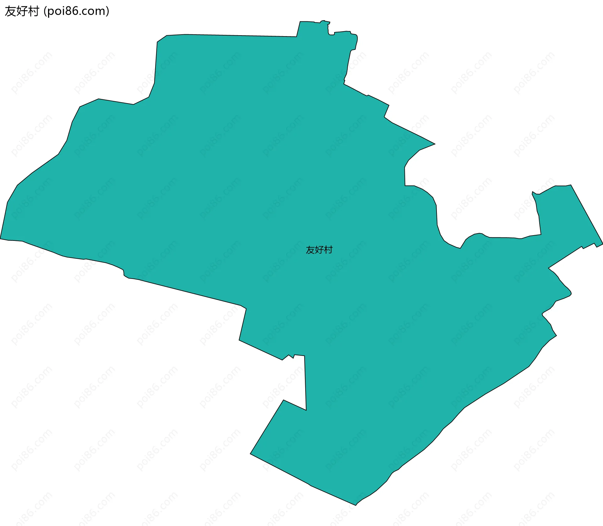 友好村边界地图