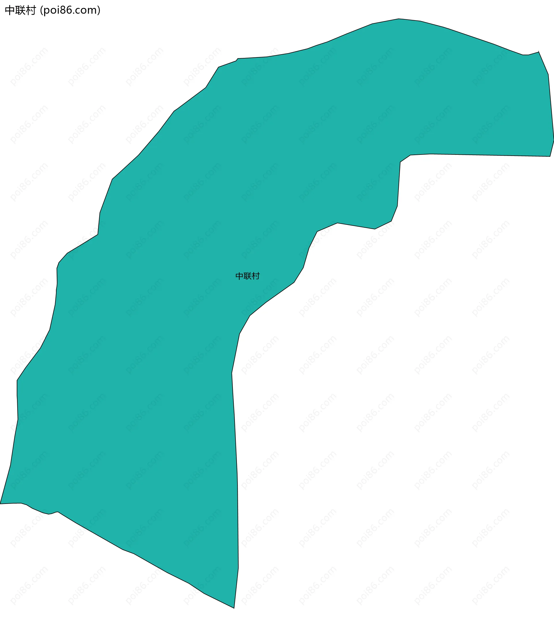 中联村边界地图