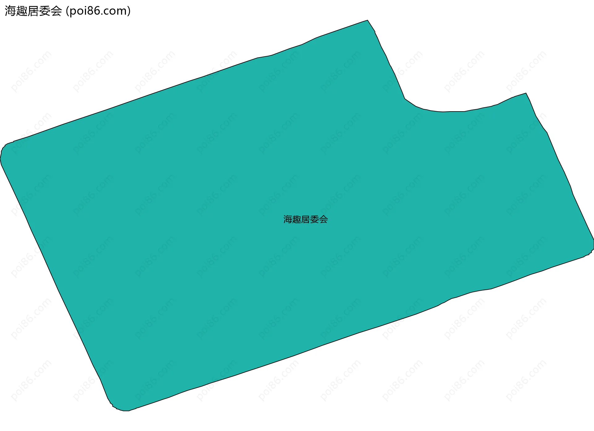 海趣居委会边界地图
