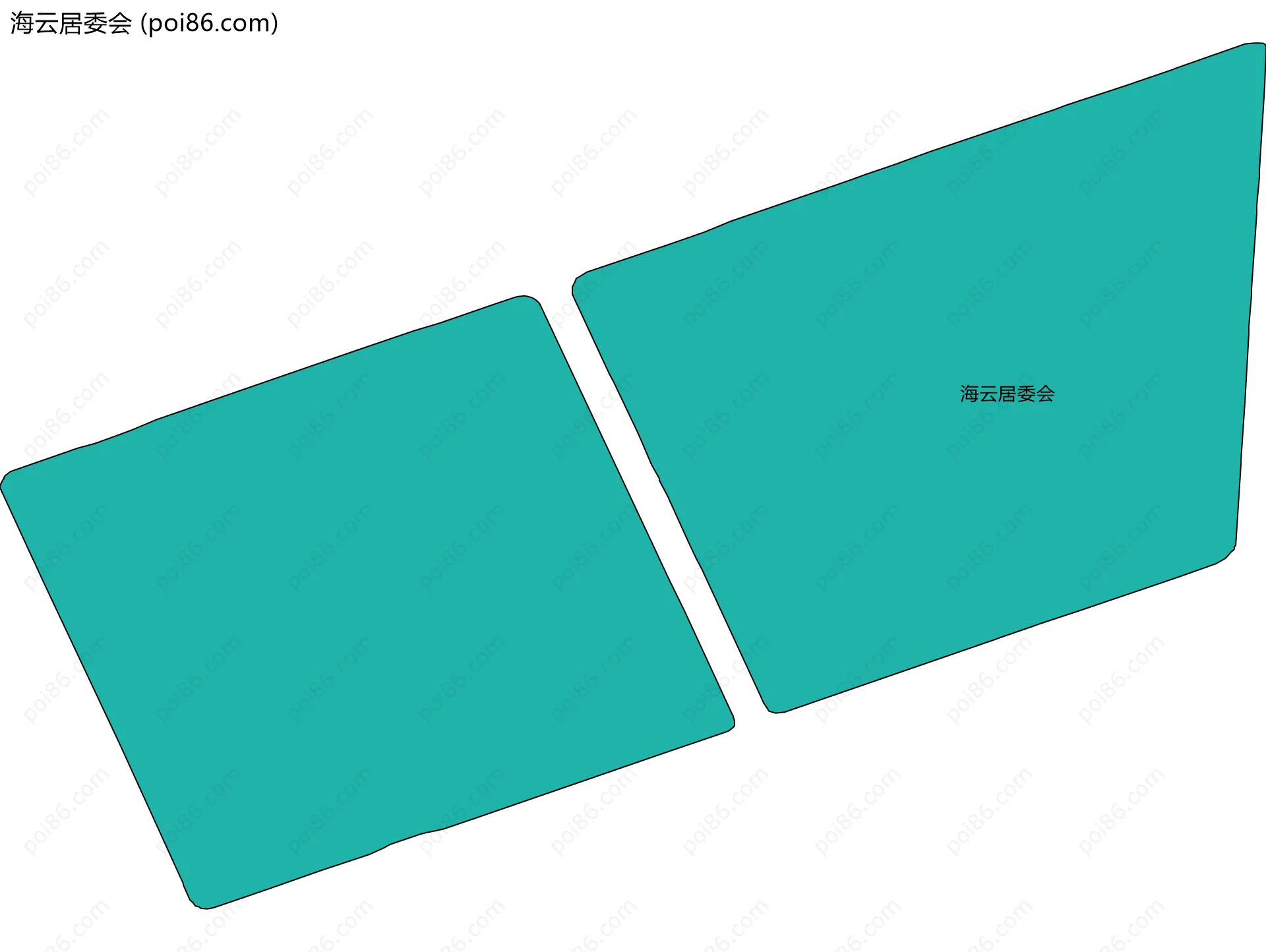 海云居委会边界地图