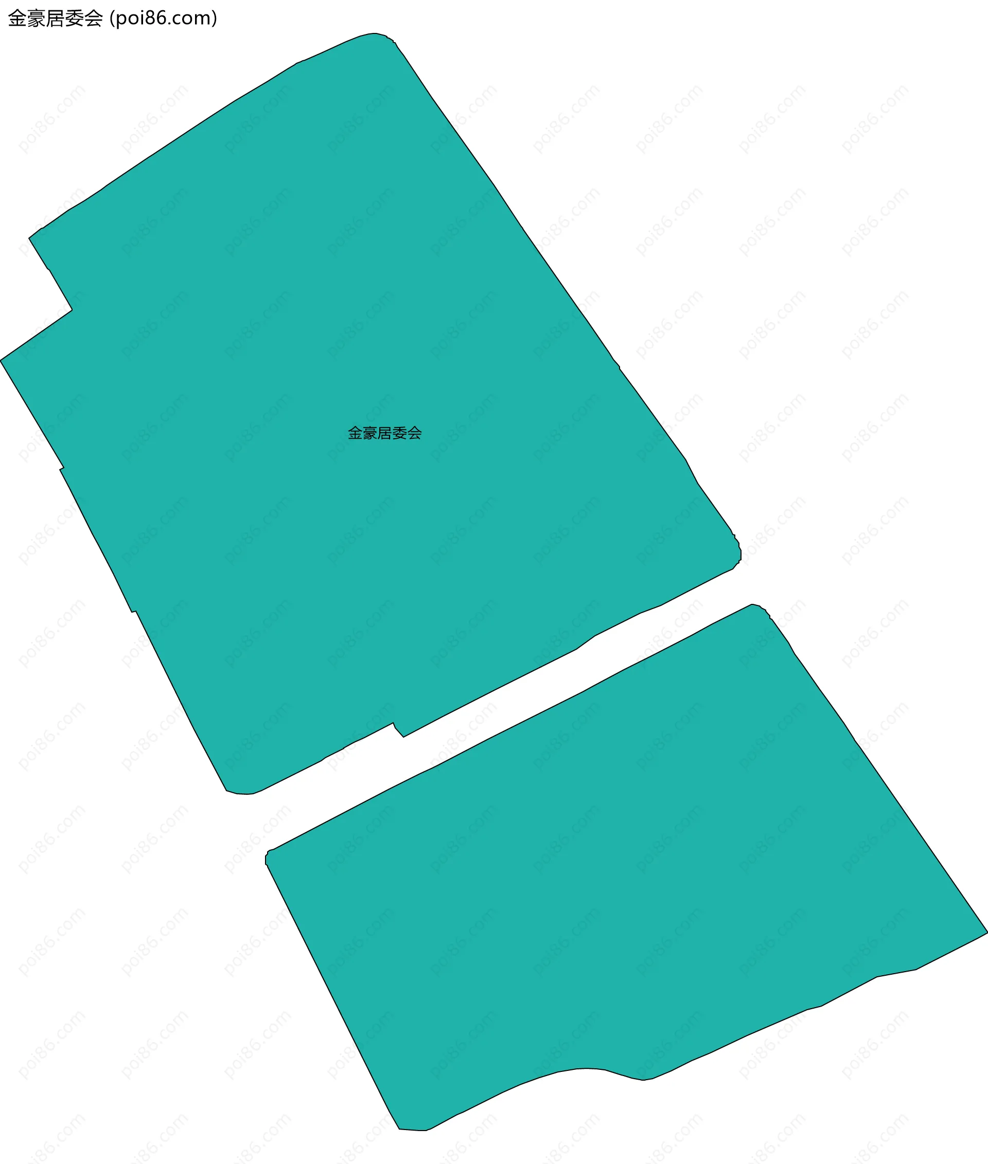 金豪居委会边界地图