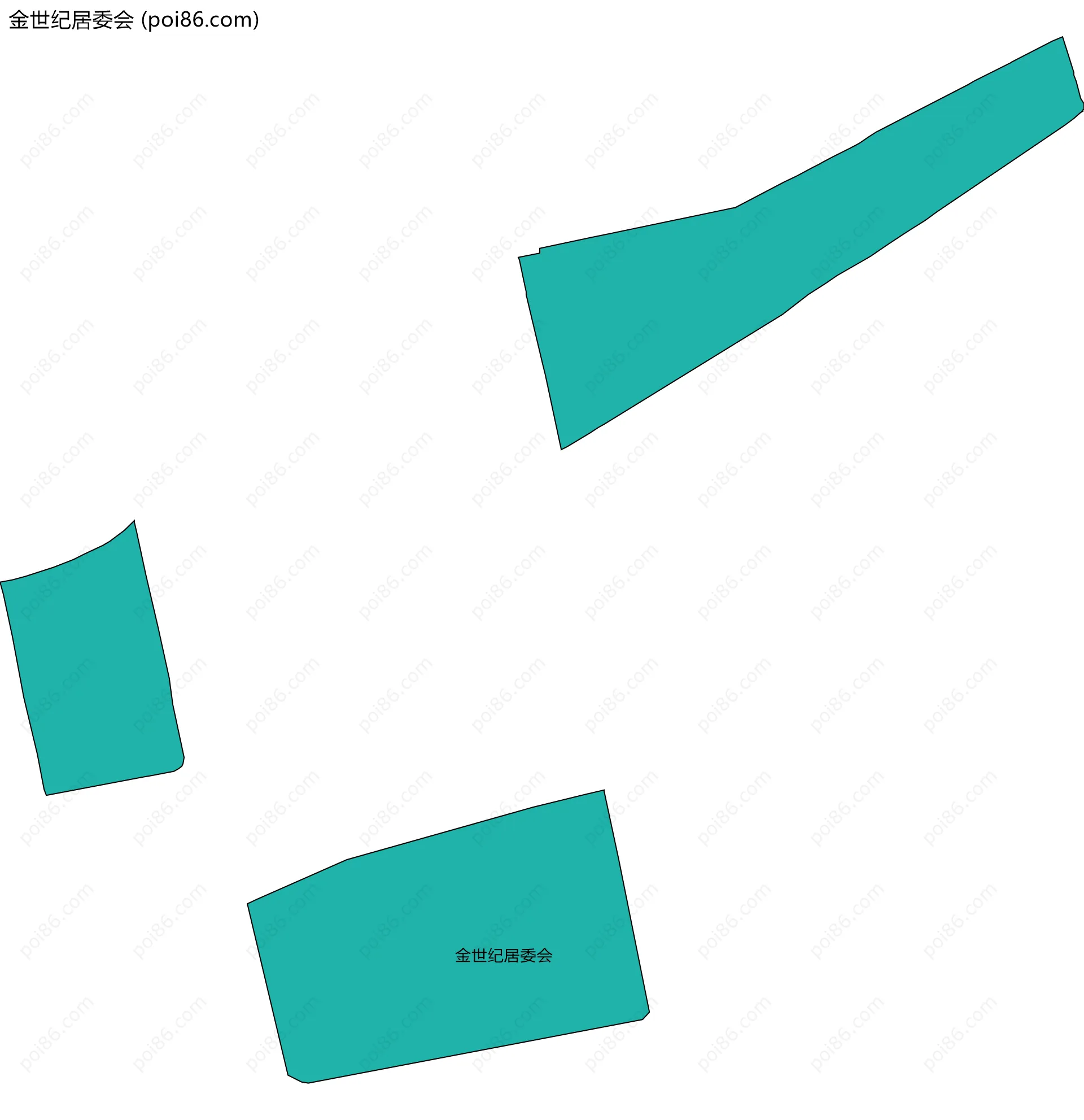 金世纪居委会边界地图