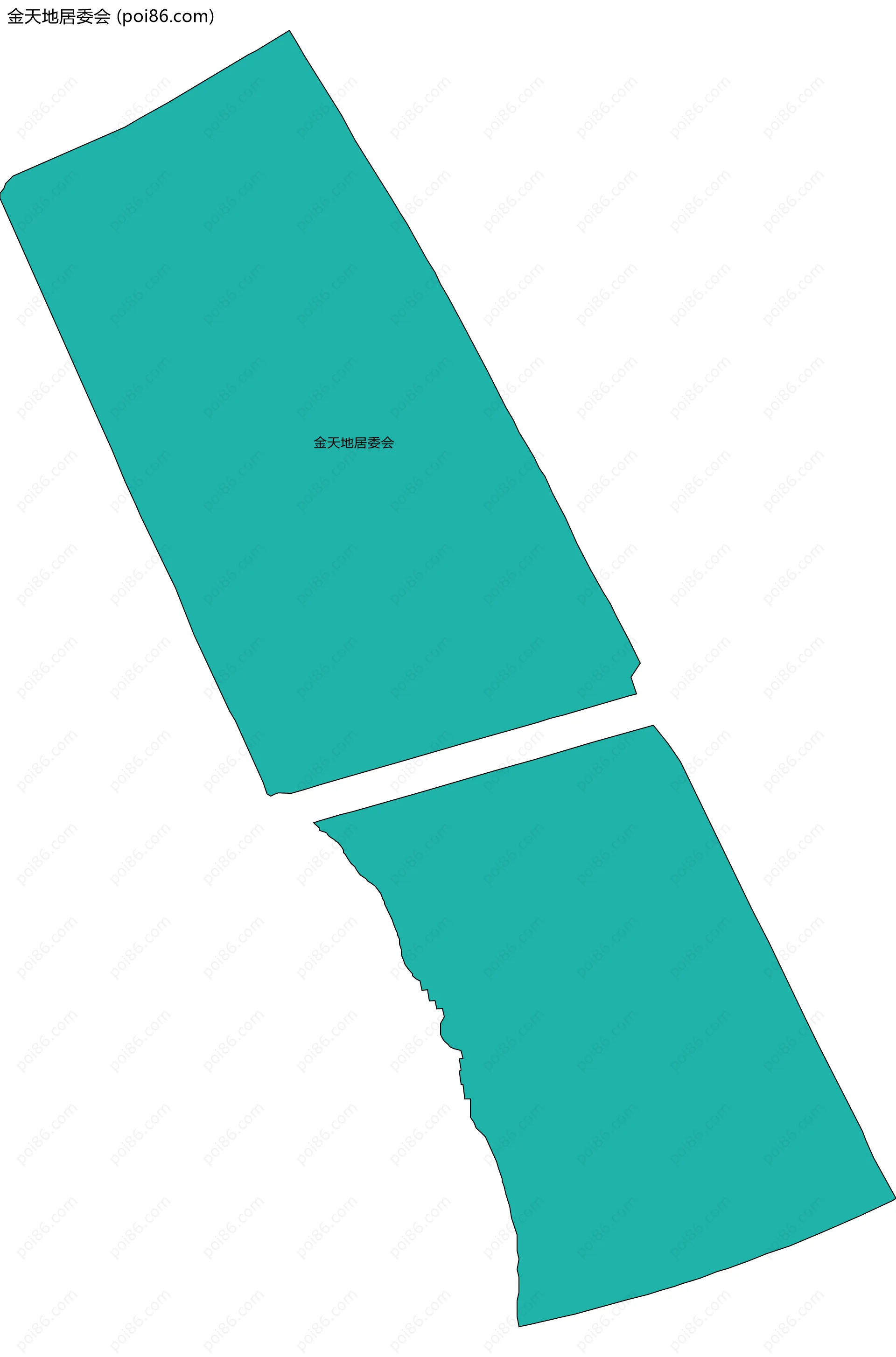 金天地居委会边界地图