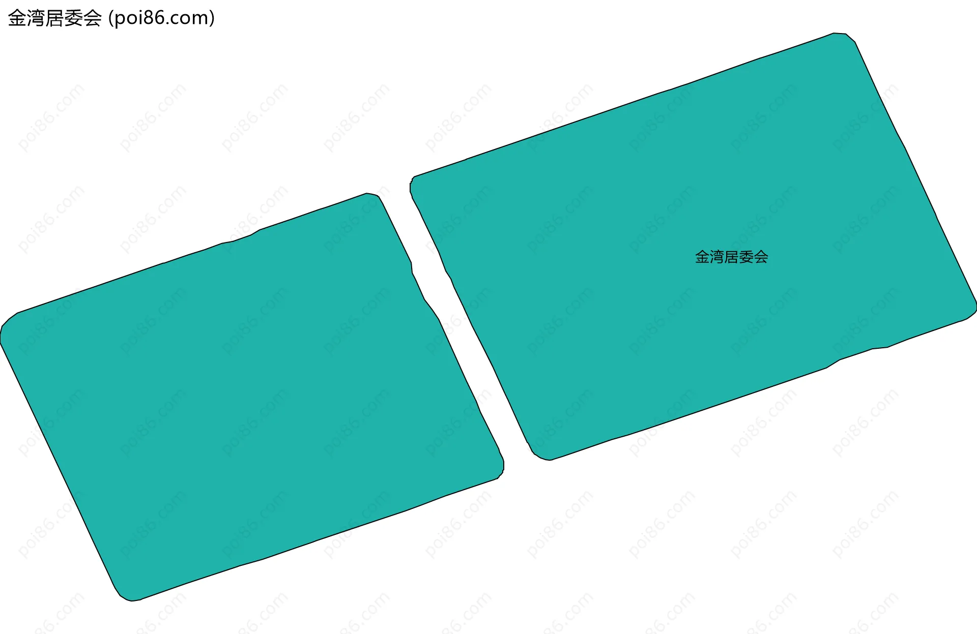 金湾居委会边界地图