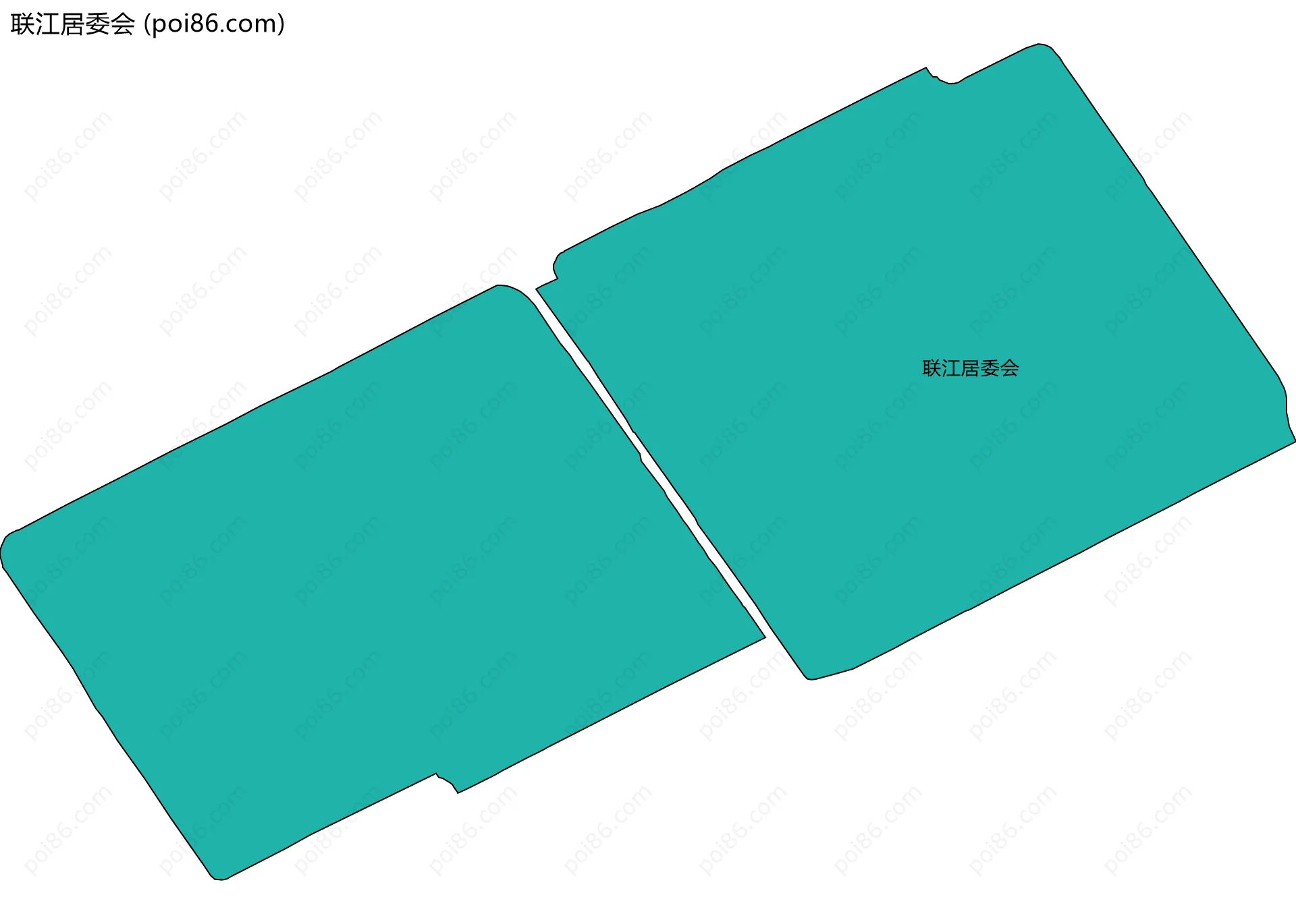 联江居委会边界地图