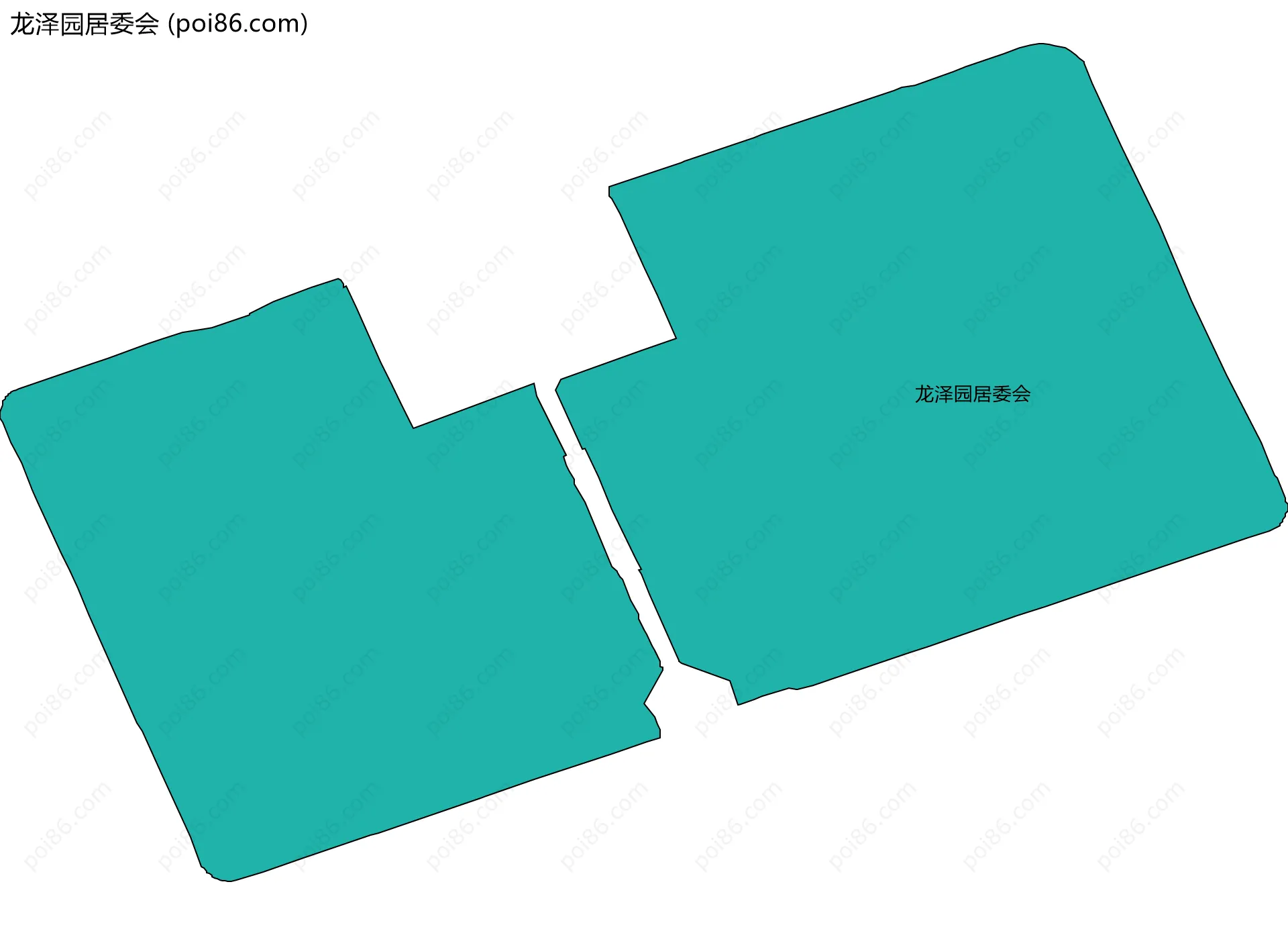 龙泽园居委会边界地图