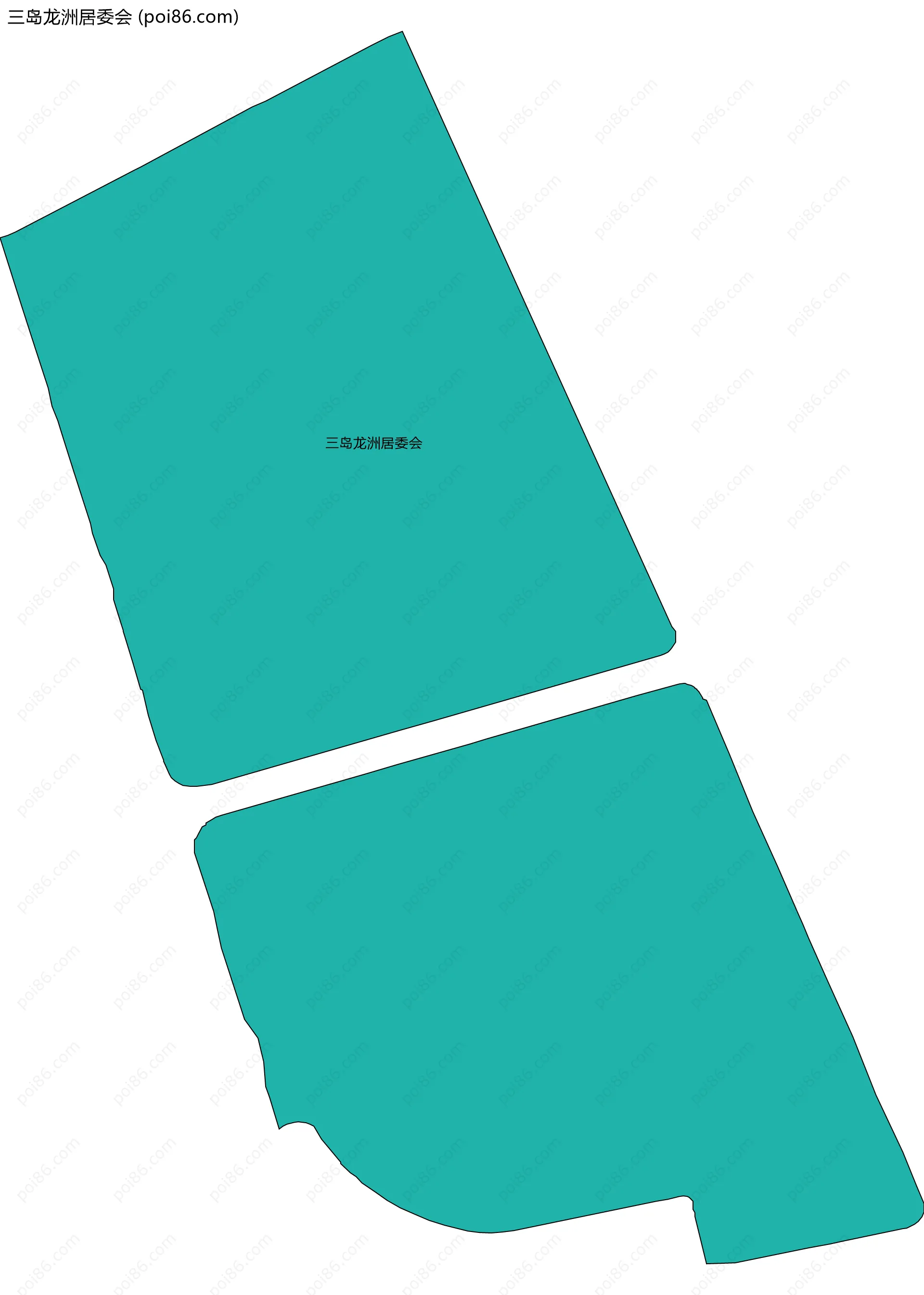 三岛龙洲居委会边界地图