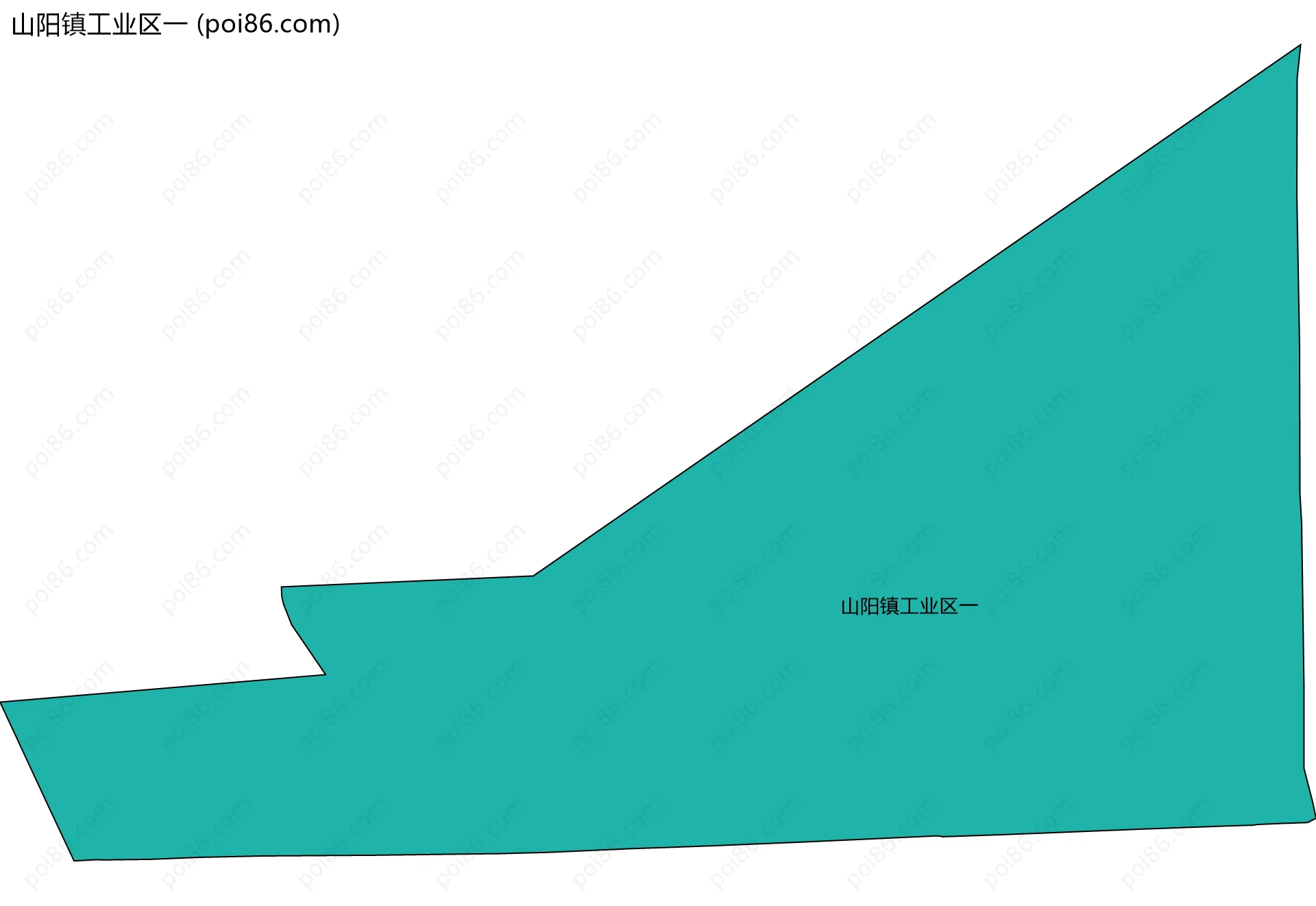 山阳镇工业区一边界地图