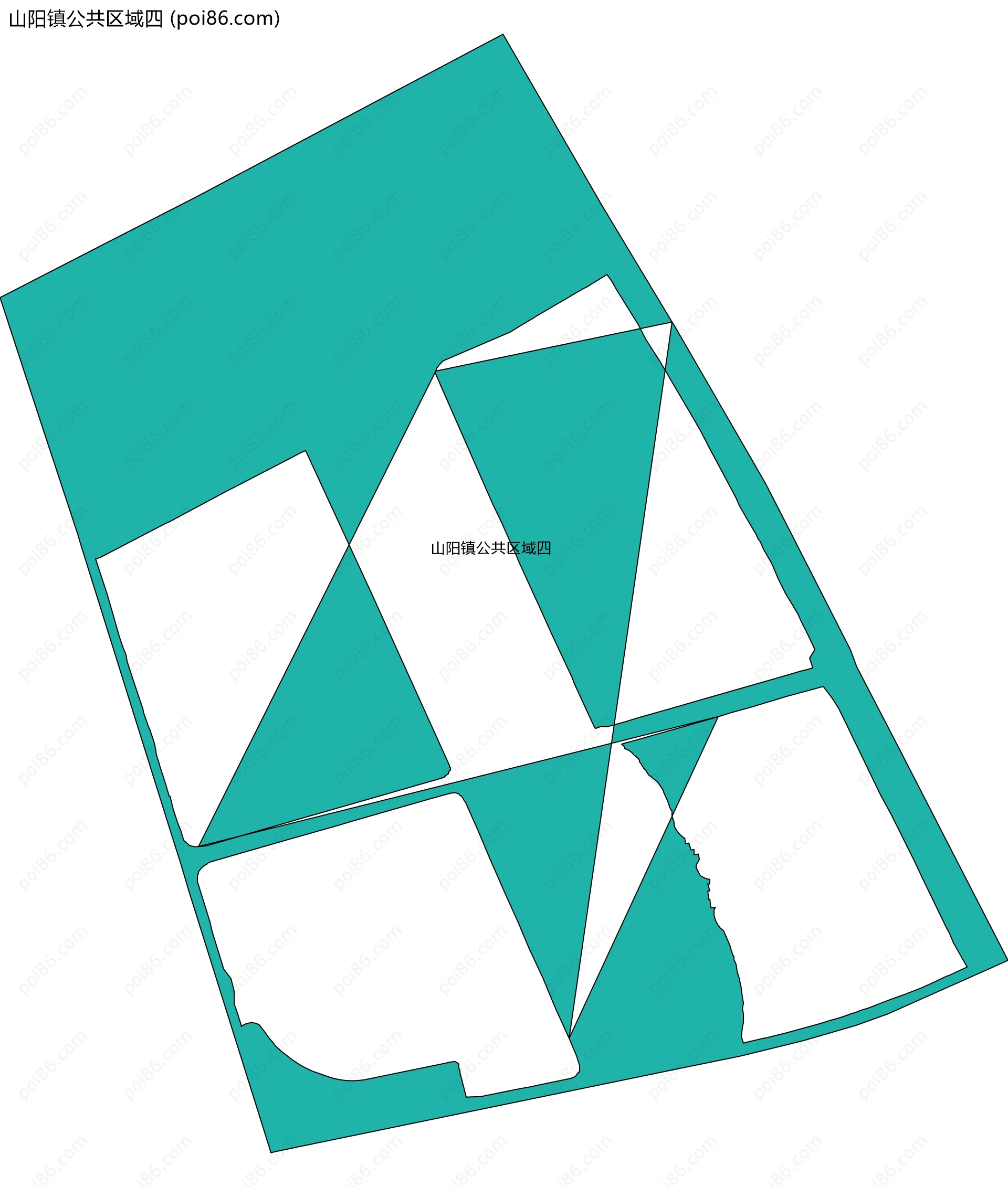 山阳镇公共区域四边界地图