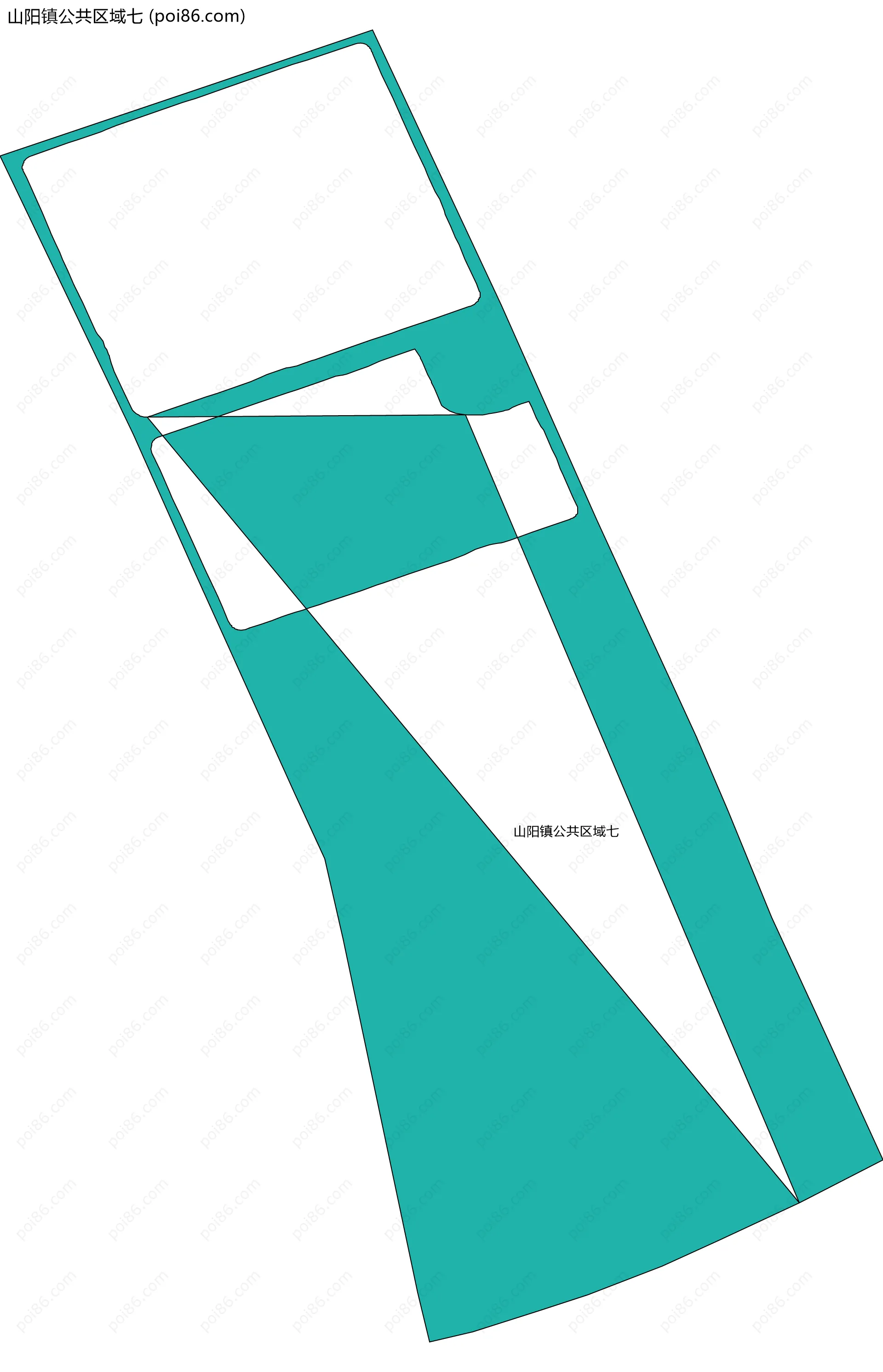 山阳镇公共区域七边界地图