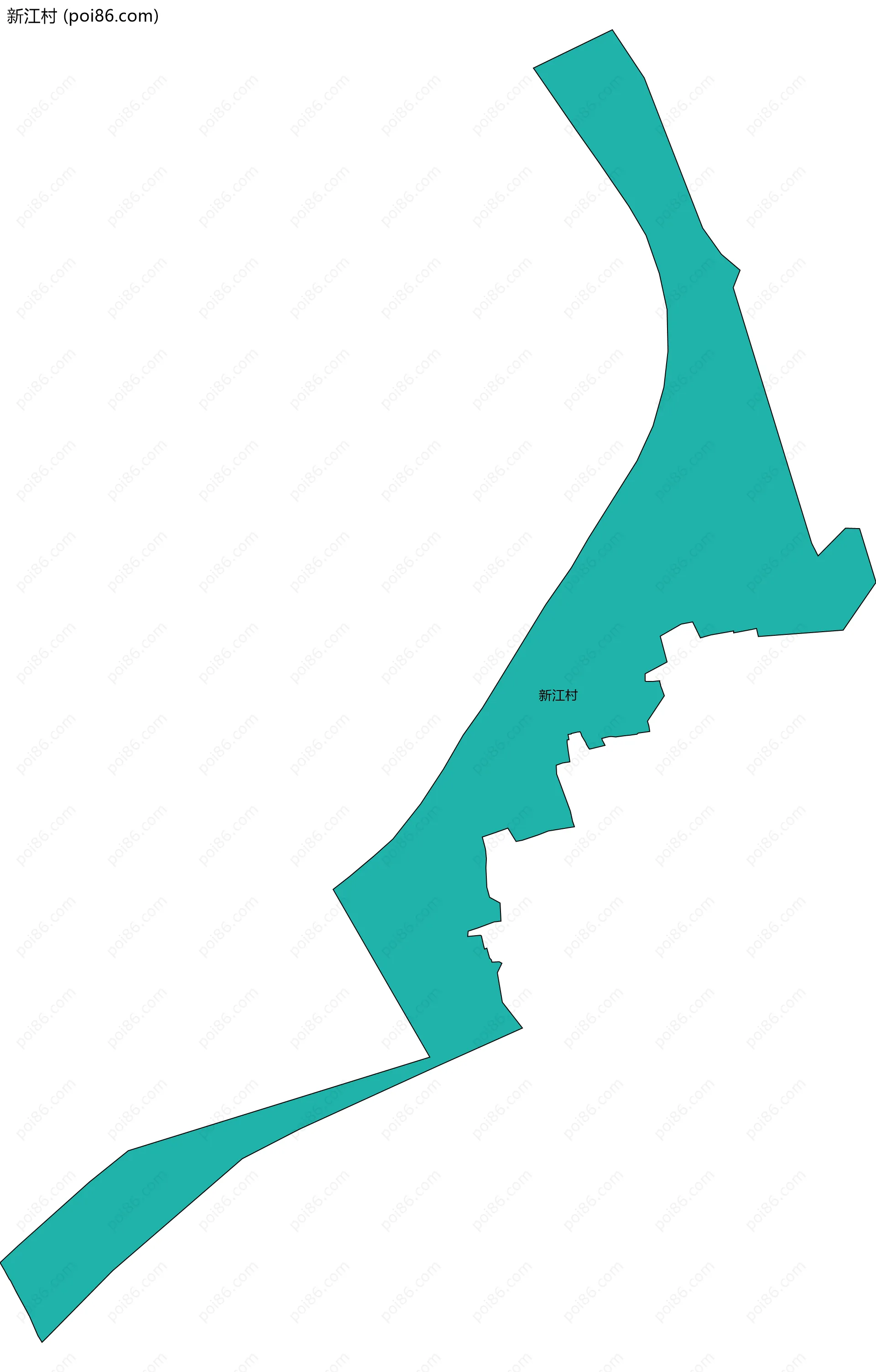 新江村边界地图