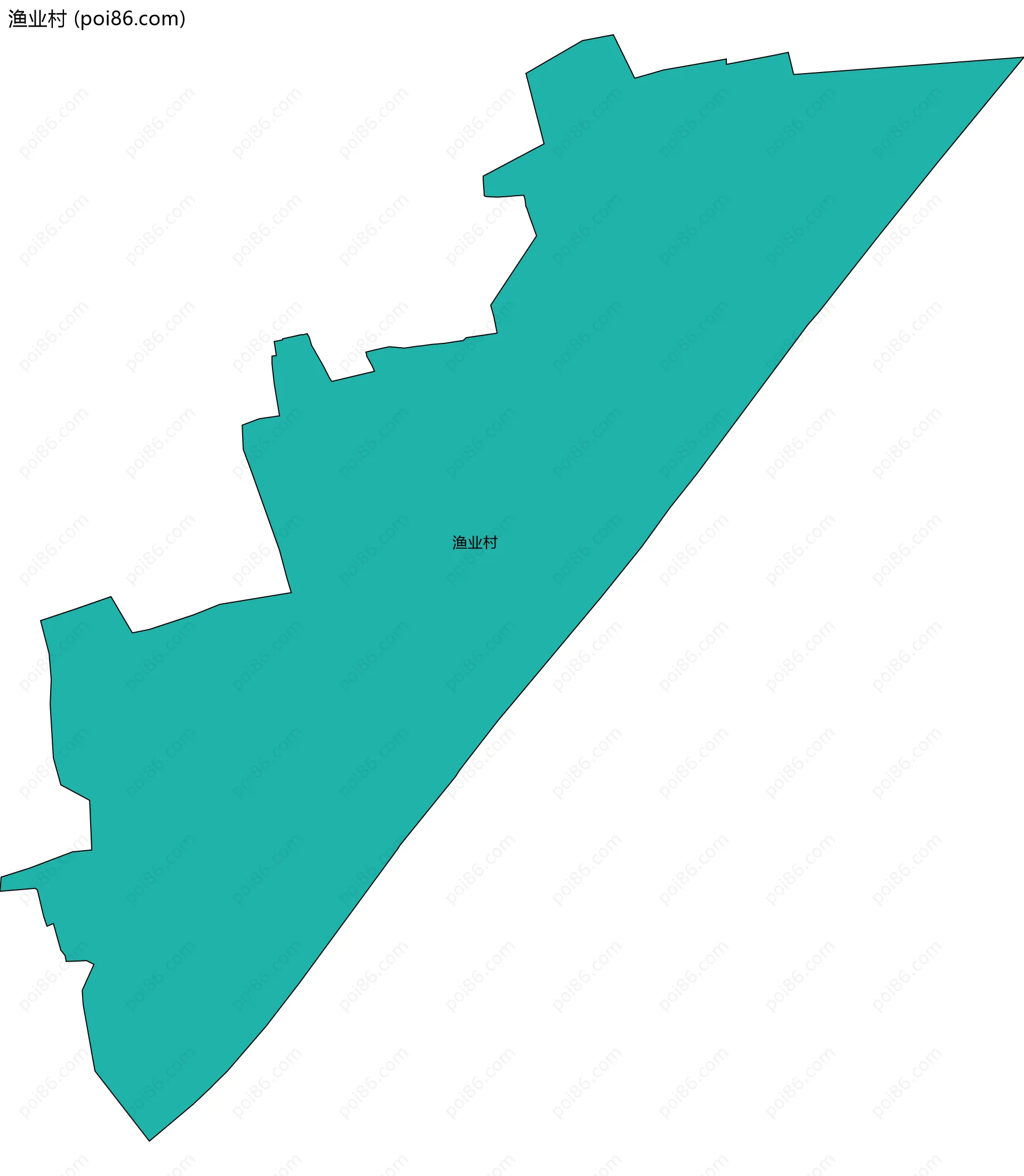 渔业村边界地图
