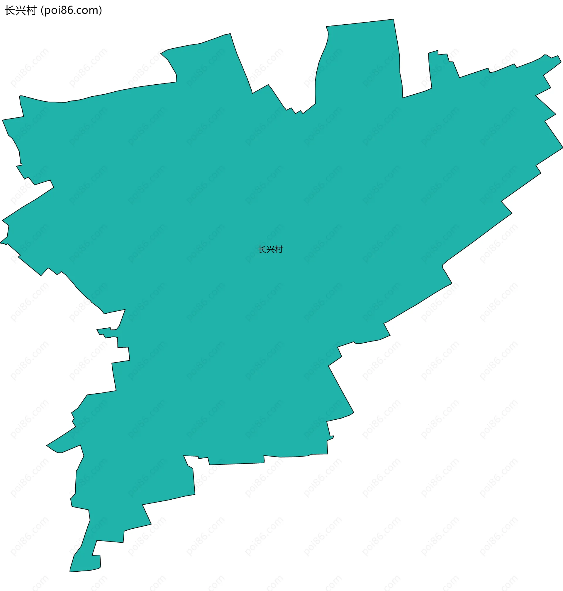 长兴村边界地图