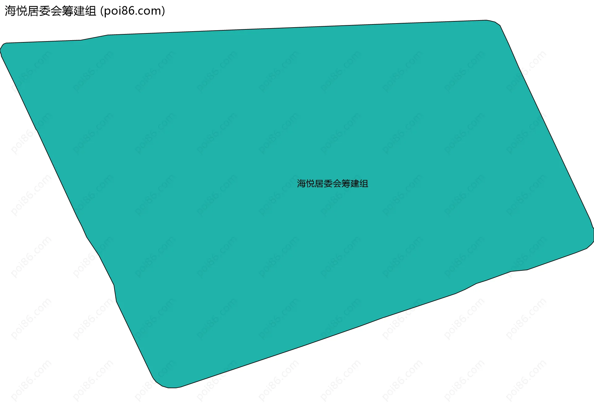 海悦居委会筹建组边界地图