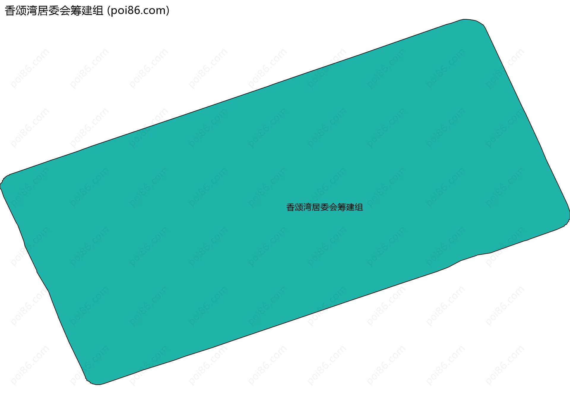 香颂湾居委会筹建组边界地图